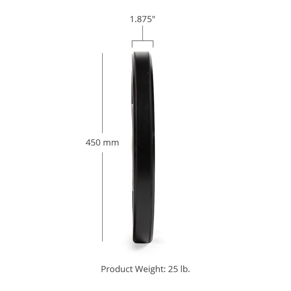 Scratch and Dent - 25 LB Pair Economy Black Bumper Plates - FINAL SALE - Image 3