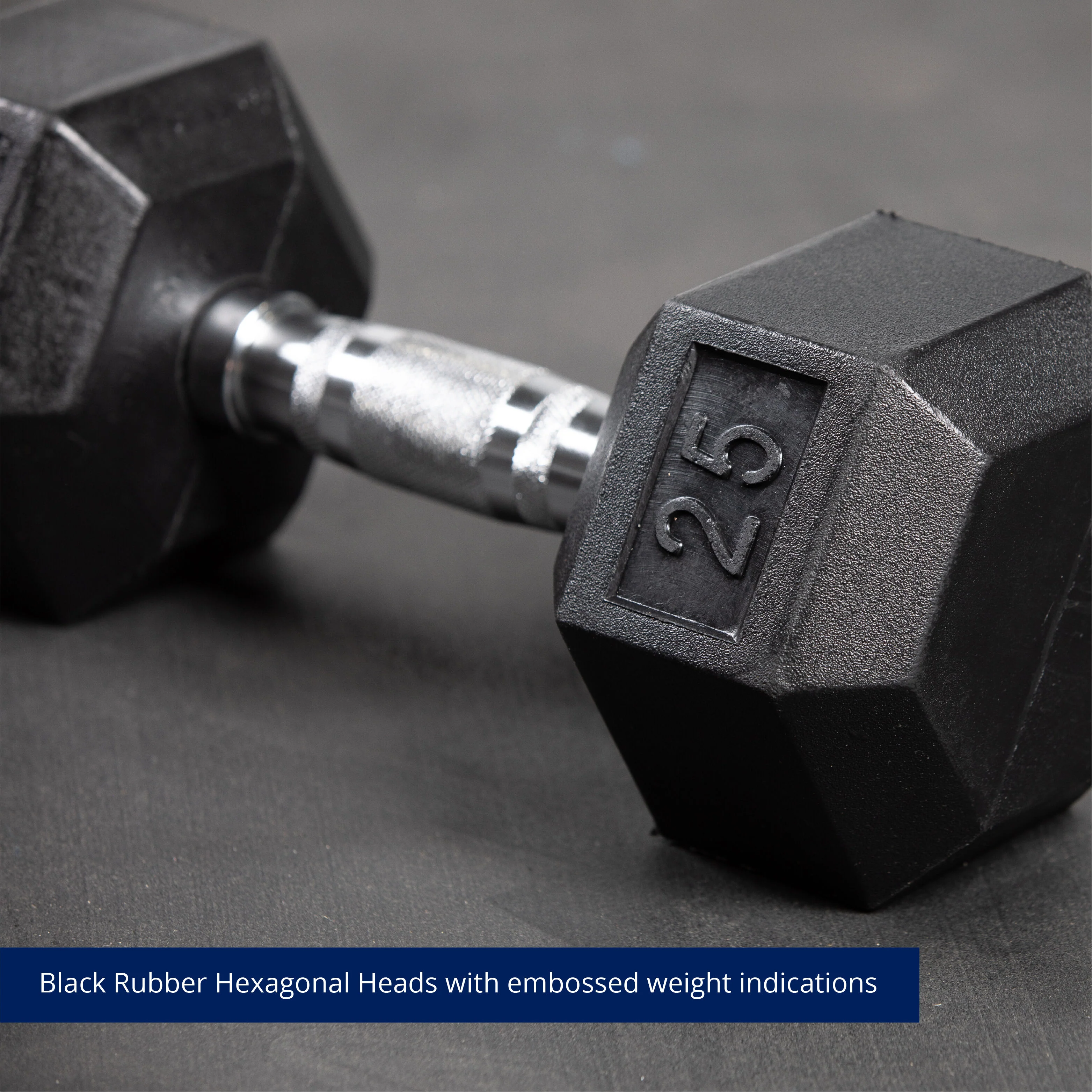 Scratch and Dent - 25 LB Rubber Hex Dumbbells - FINAL SALE - Image 3