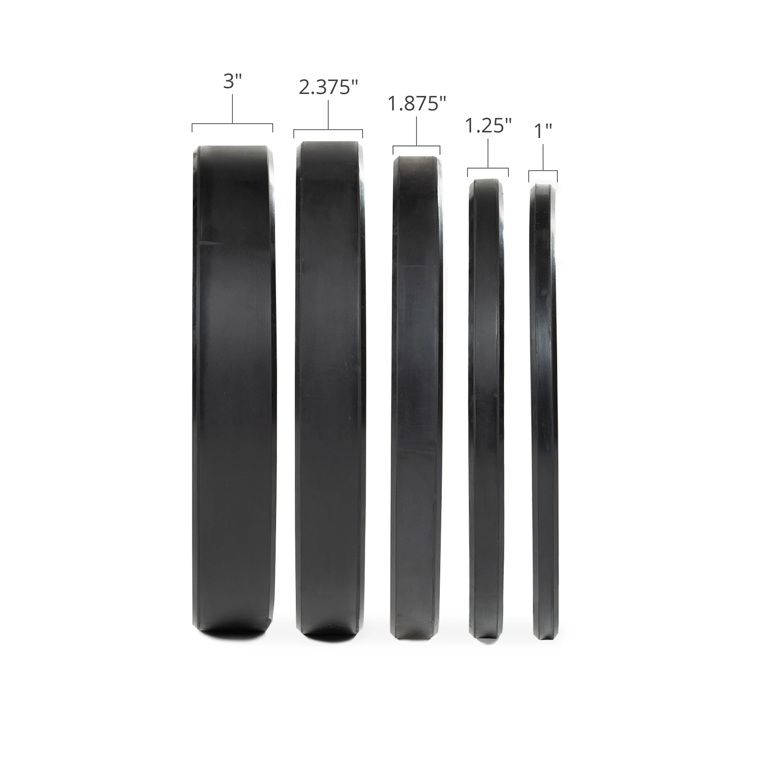 Scratch and Dent - 260 LB Set Economy Black Bumper Plates - FINAL SALE - Image 2