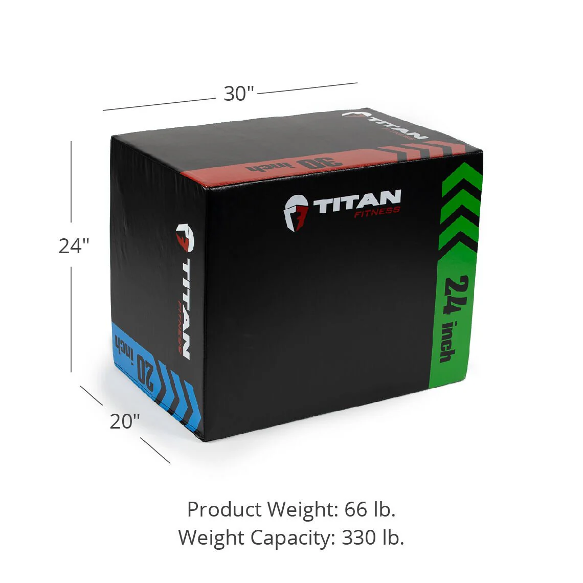 Scratch and Dent - 3-In-1 Heavy Foam Plyometric Box 20" 24" 30" - FINAL SALE - Image 2