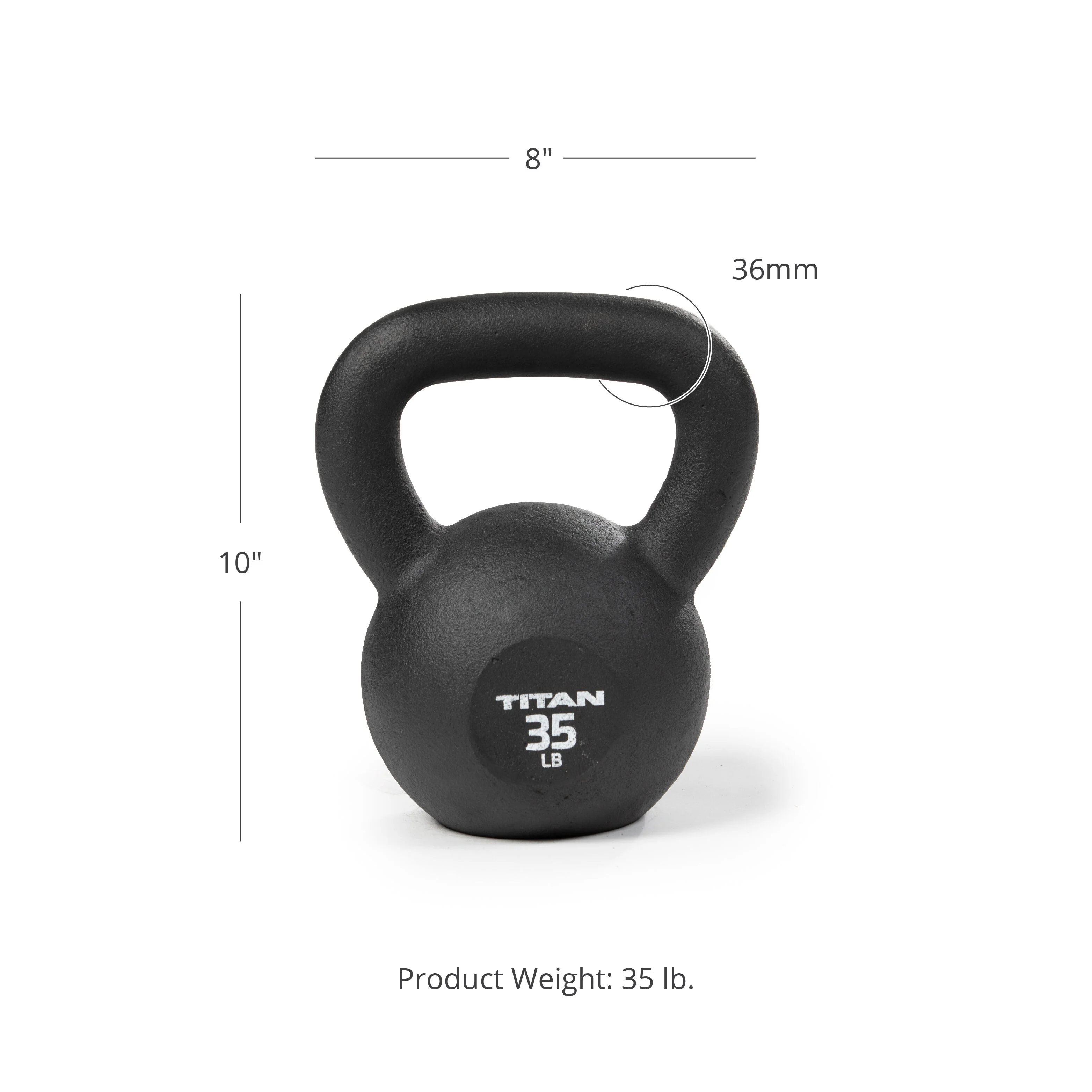 Scratch and Dent - 35 LB Cast Iron Kettlebells - FINAL SALE - Image 7