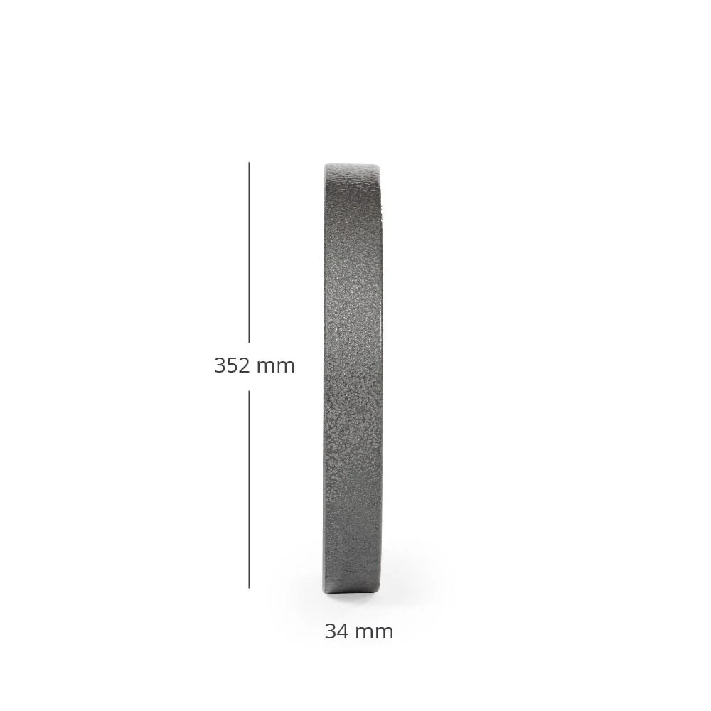 Scratch and Dent - 35 LB Single Silver Series Cast Iron Olympic Plate - FINAL SALE - Image 3
