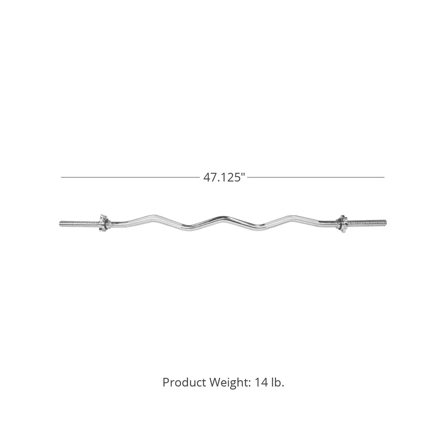 Scratch and Dent - 4' Standard Curl Bar - FINAL SALE - Image 4