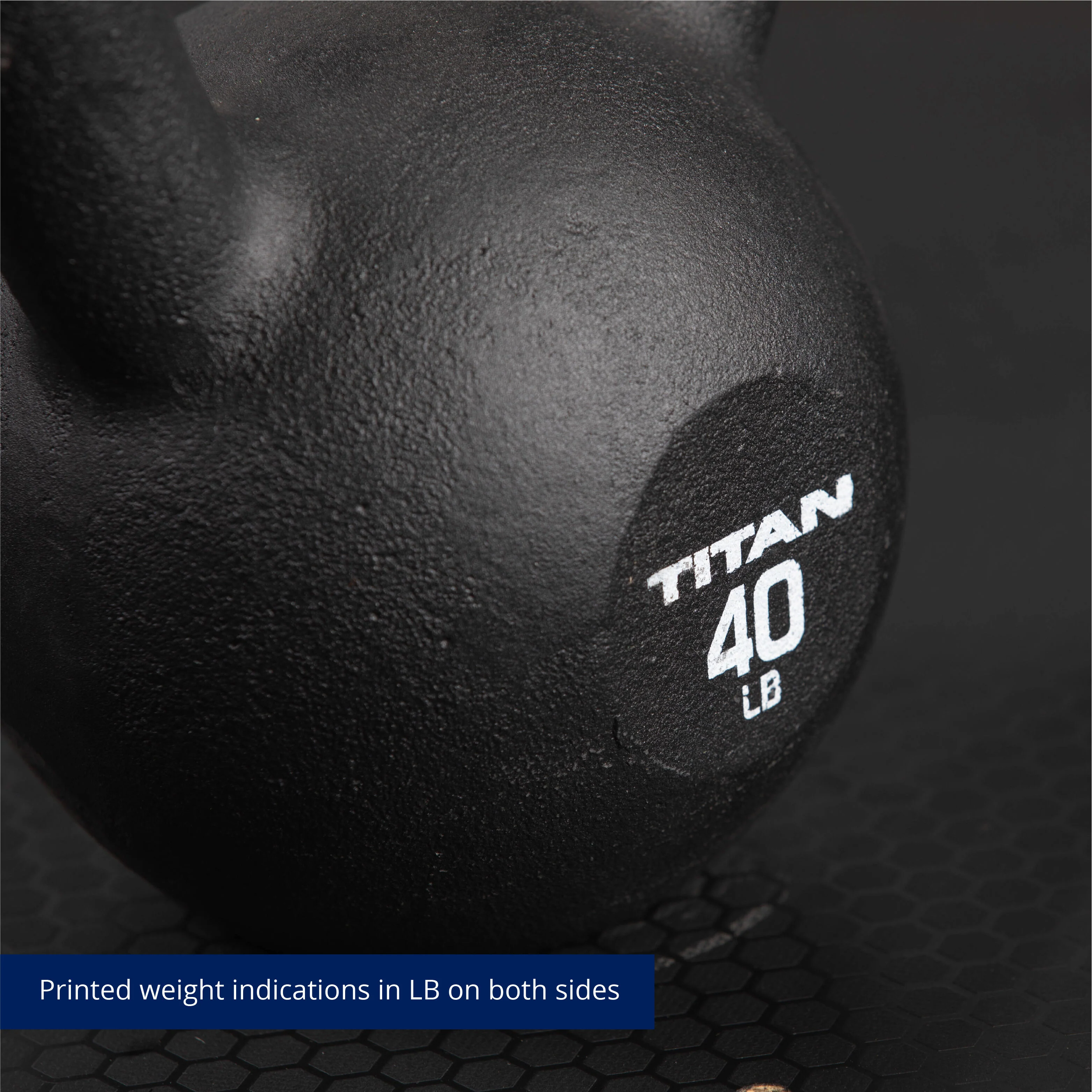 Scratch and Dent - 40 LB Cast Iron Kettlebell - FINAL SALE - Image 4