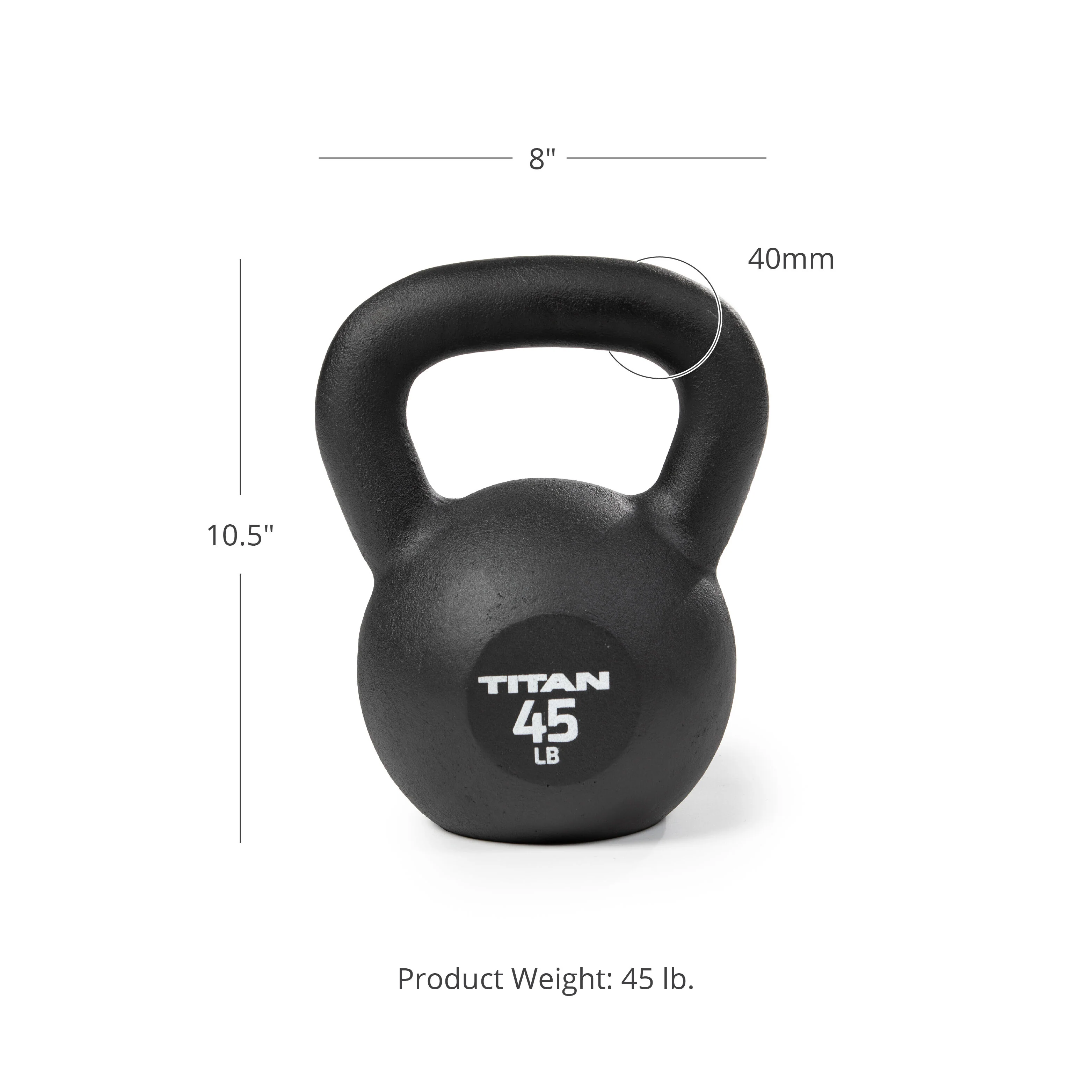 Scratch and Dent - 45 LB Cast Iron Kettlebells - FINAL SALE - Image 7