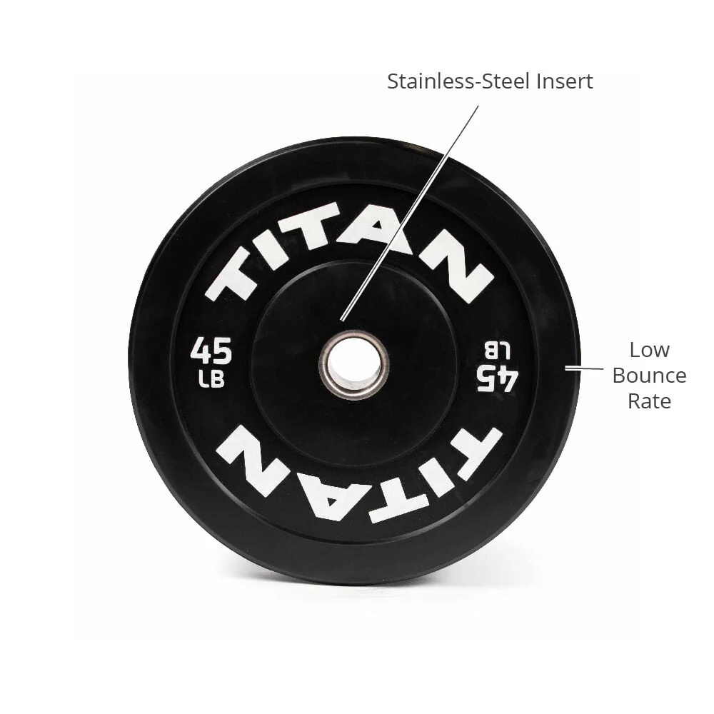 Scratch and Dent - 45 LB Single Economy Black Bumper Plate - FINAL SALE - Image 2