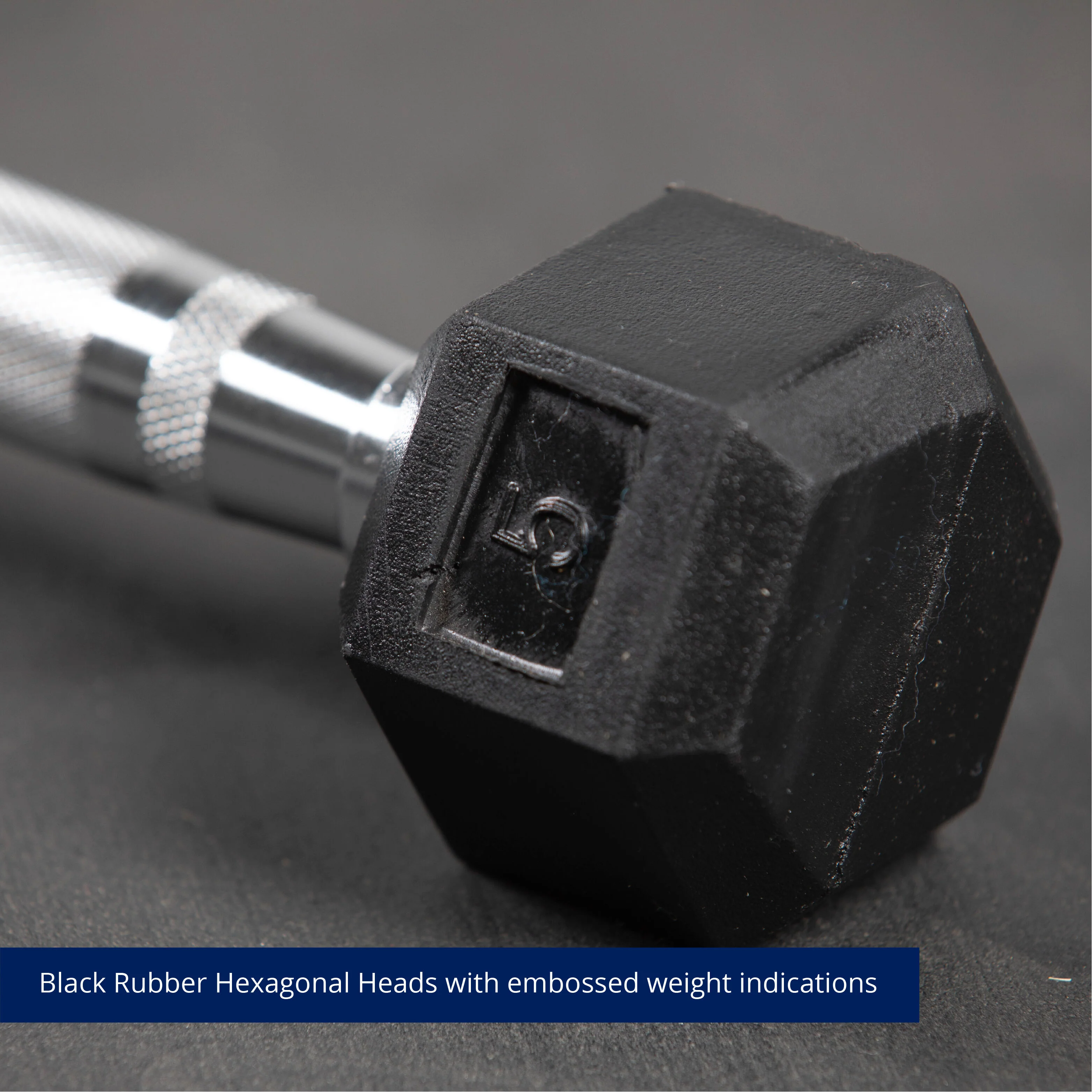 Scratch and Dent - 5 LB Rubber Hex Dumbbells - FINAL SALE - Image 3