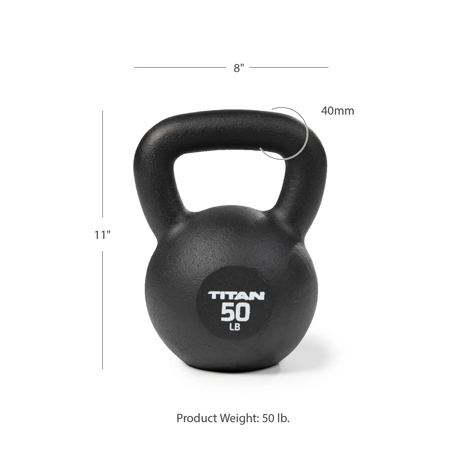Scratch and Dent - 50 LB Cast Iron Kettlebells - FINAL SALE - Image 7