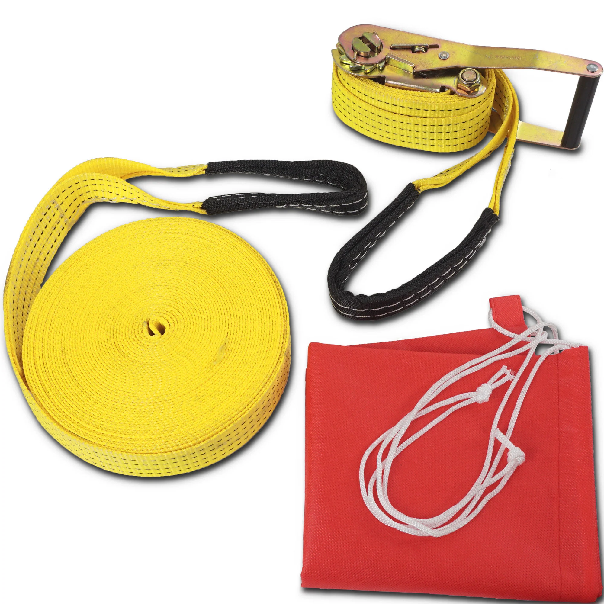 Scratch and Dent - 50' Slackline Kit w/ Hook & Ratchet Closer - FINAL SALE - Image 2