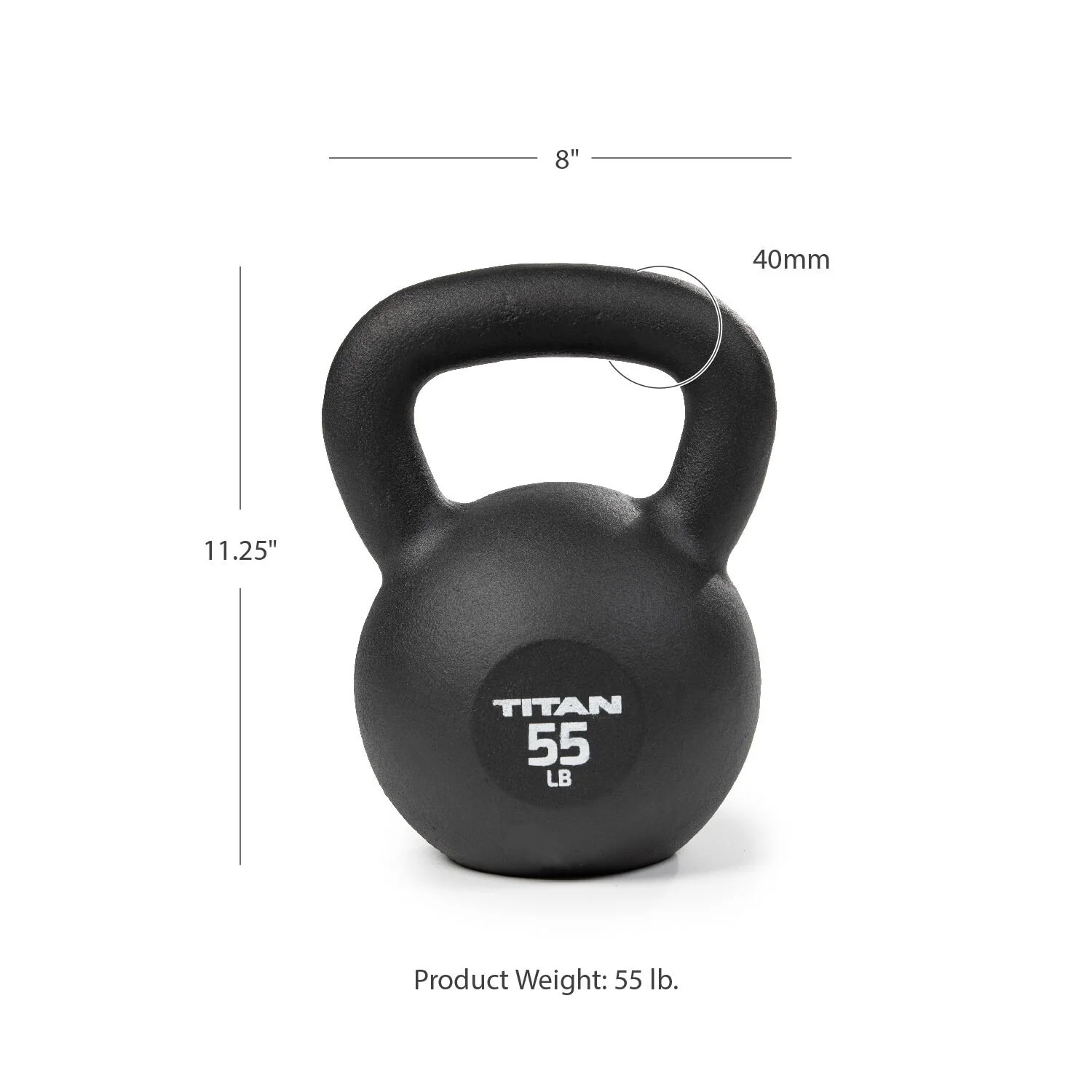 Scratch and Dent - 55 LB Cast Iron Kettlebell - FINAL SALE - Image 7