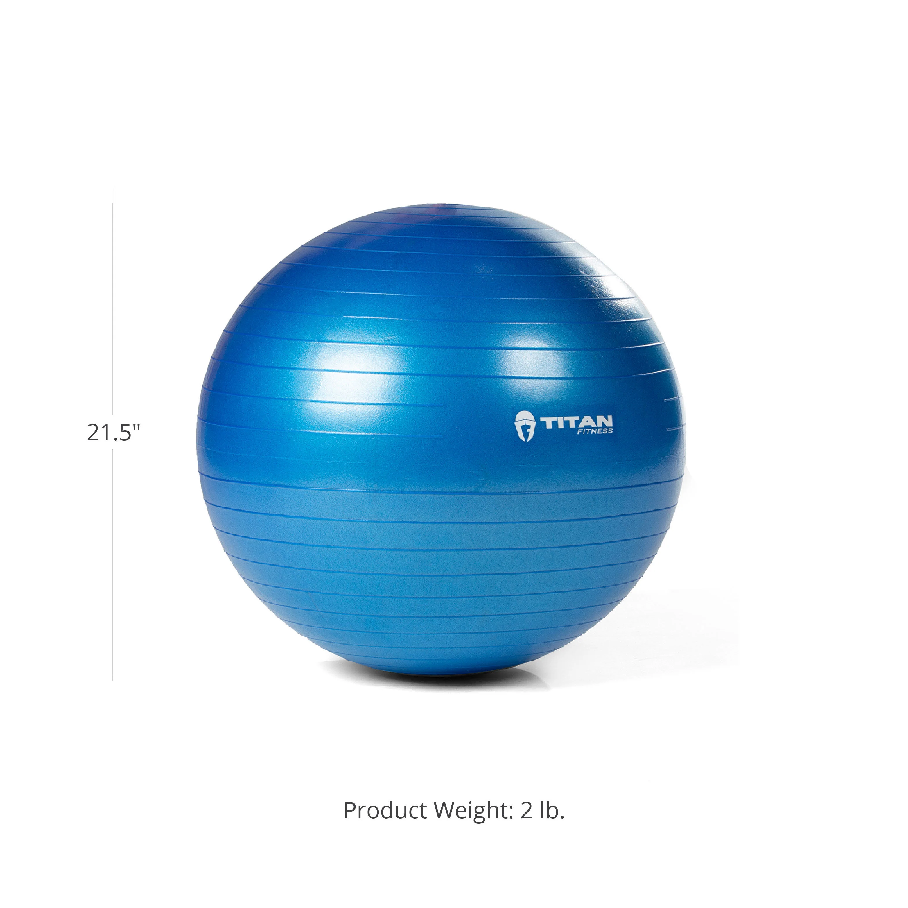 Scratch and Dent - 55cm Anti Burst Yoga Stability Exercise Ball w/ Pump Blue - FINAL SALE - Image 2