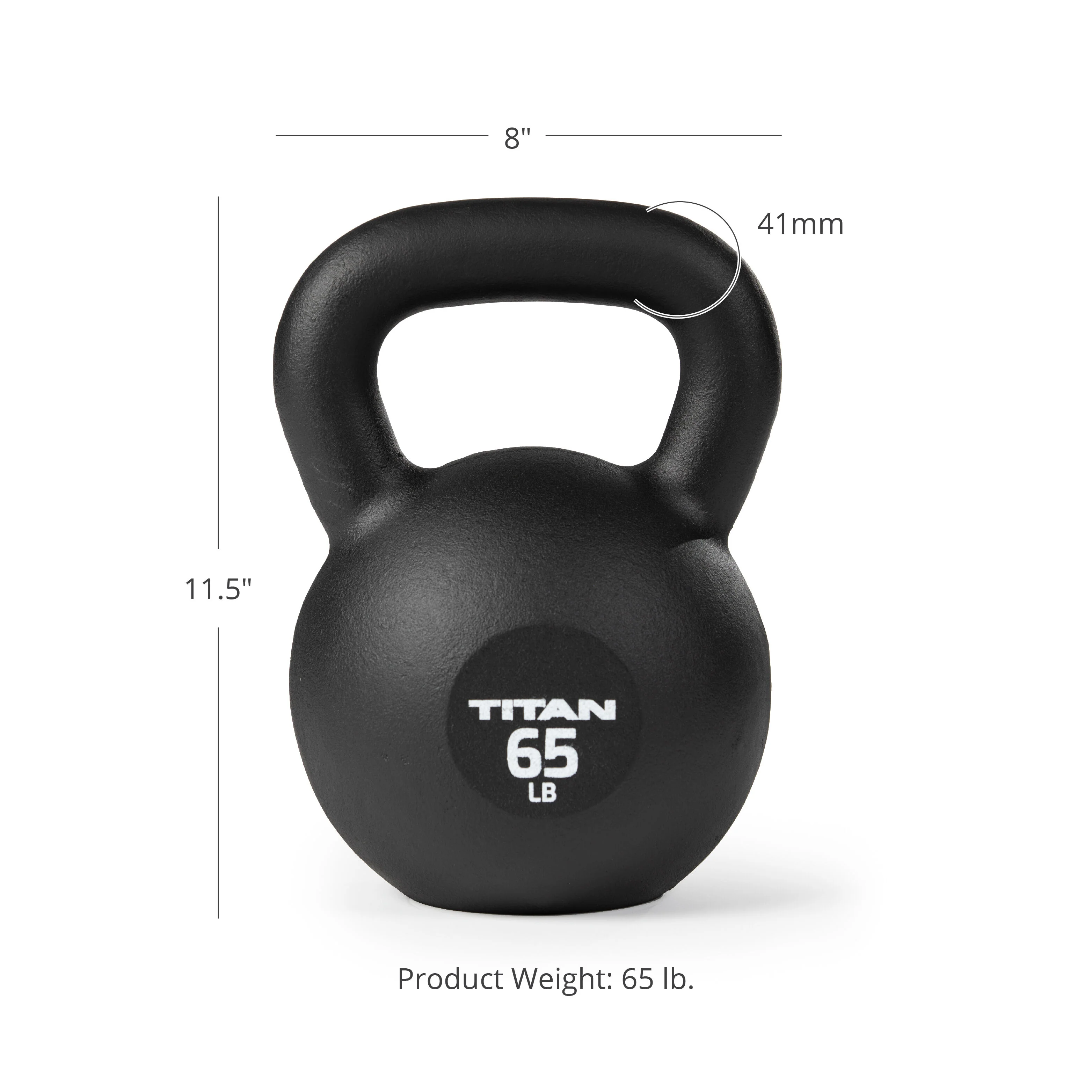 Scratch and Dent - 65 LB Cast Iron Kettlebell - FINAL SALE - Image 7