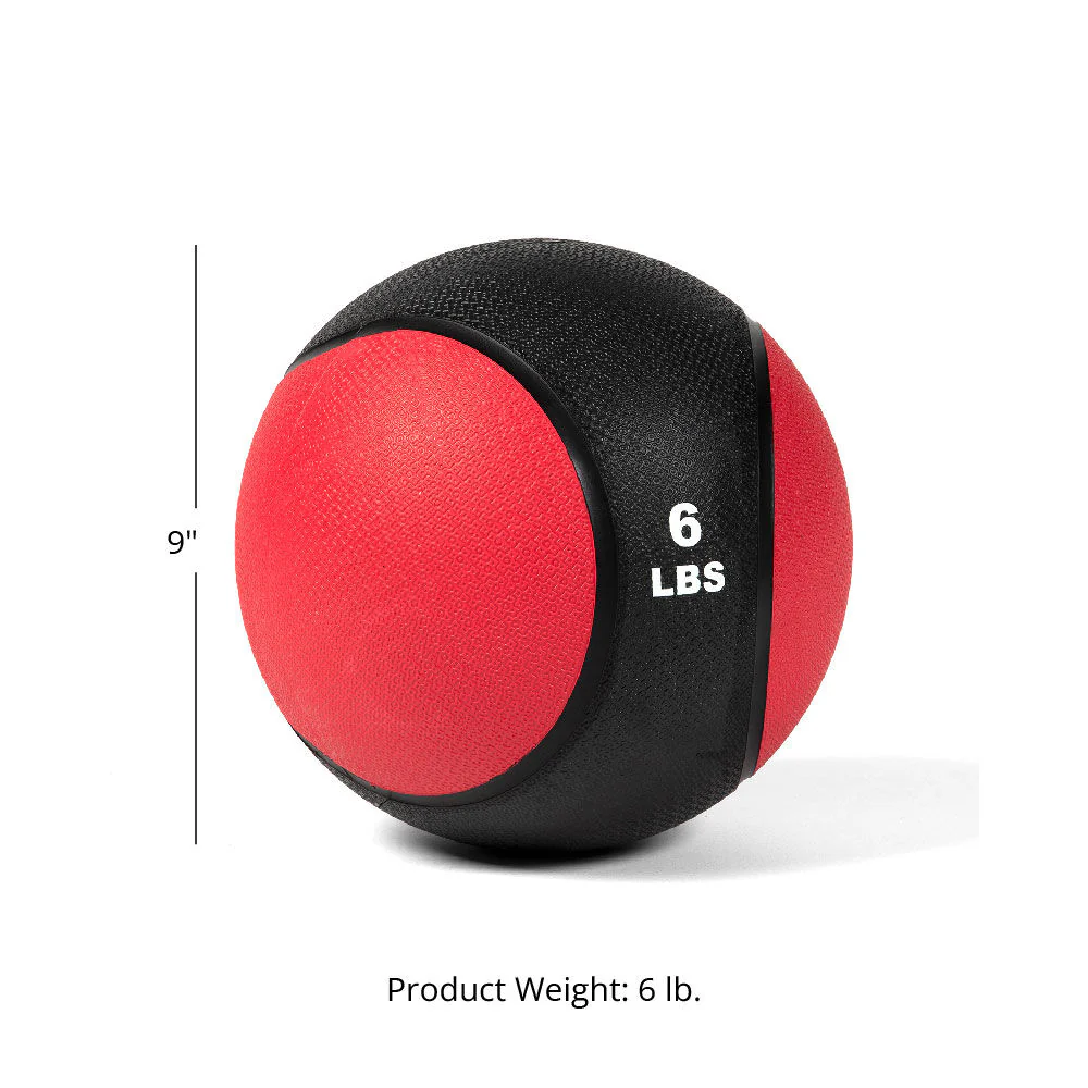 Scratch and Dent - 6lb Rubber Medicine Ball - FINAL SALE - Image 2