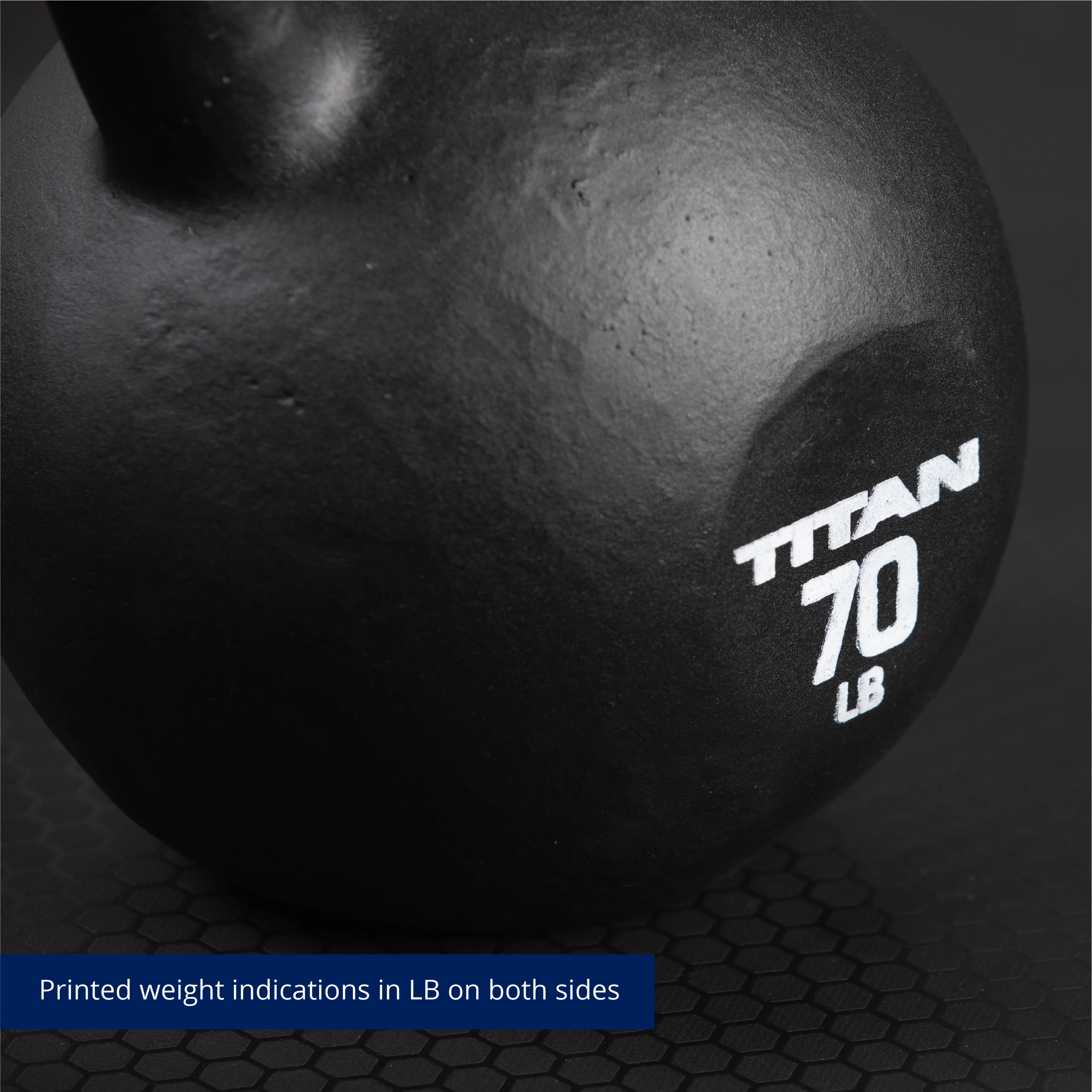 Scratch and Dent - 70 LB Cast Iron Kettlebell - FINAL SALE - Image 4