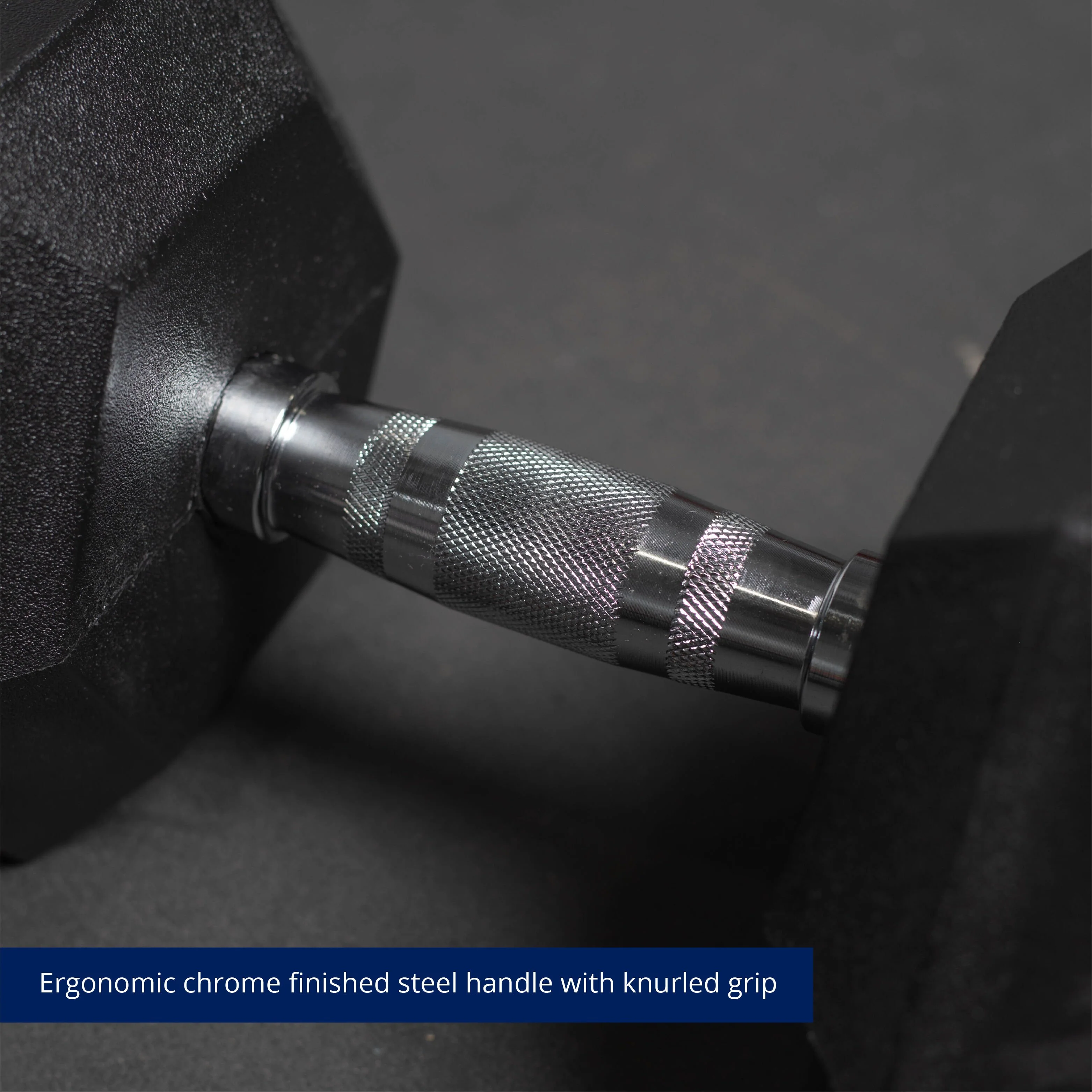 Scratch and Dent - 70 LB Rubber Hex Dumbbell - Single - FINAL SALE - Image 3