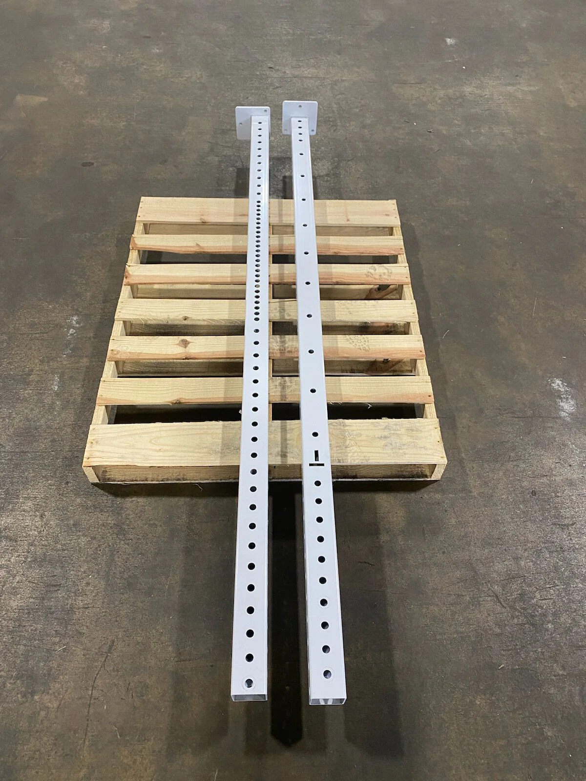 Scratch and Dent - 80" X-3 Rack Uprights (White) - Pair - FINAL SALE