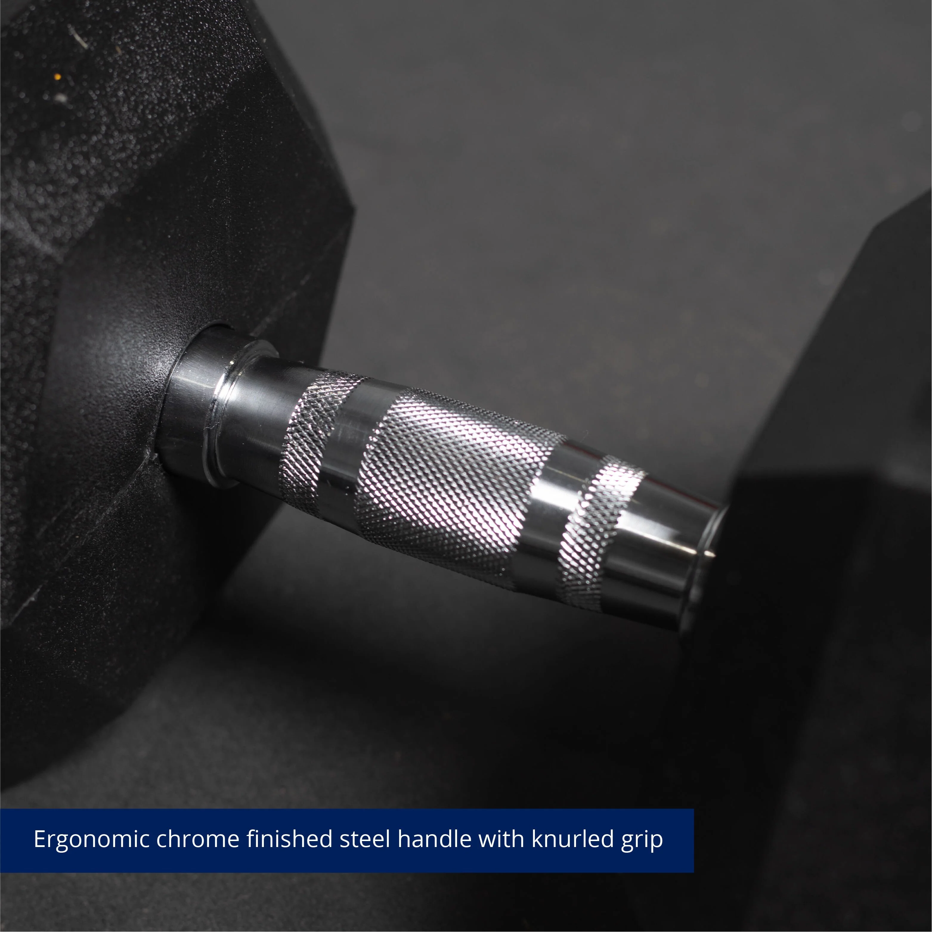 Scratch and Dent - 90 LB Rubber Hex Dumbbell - Single - FINAL SALE - Image 3
