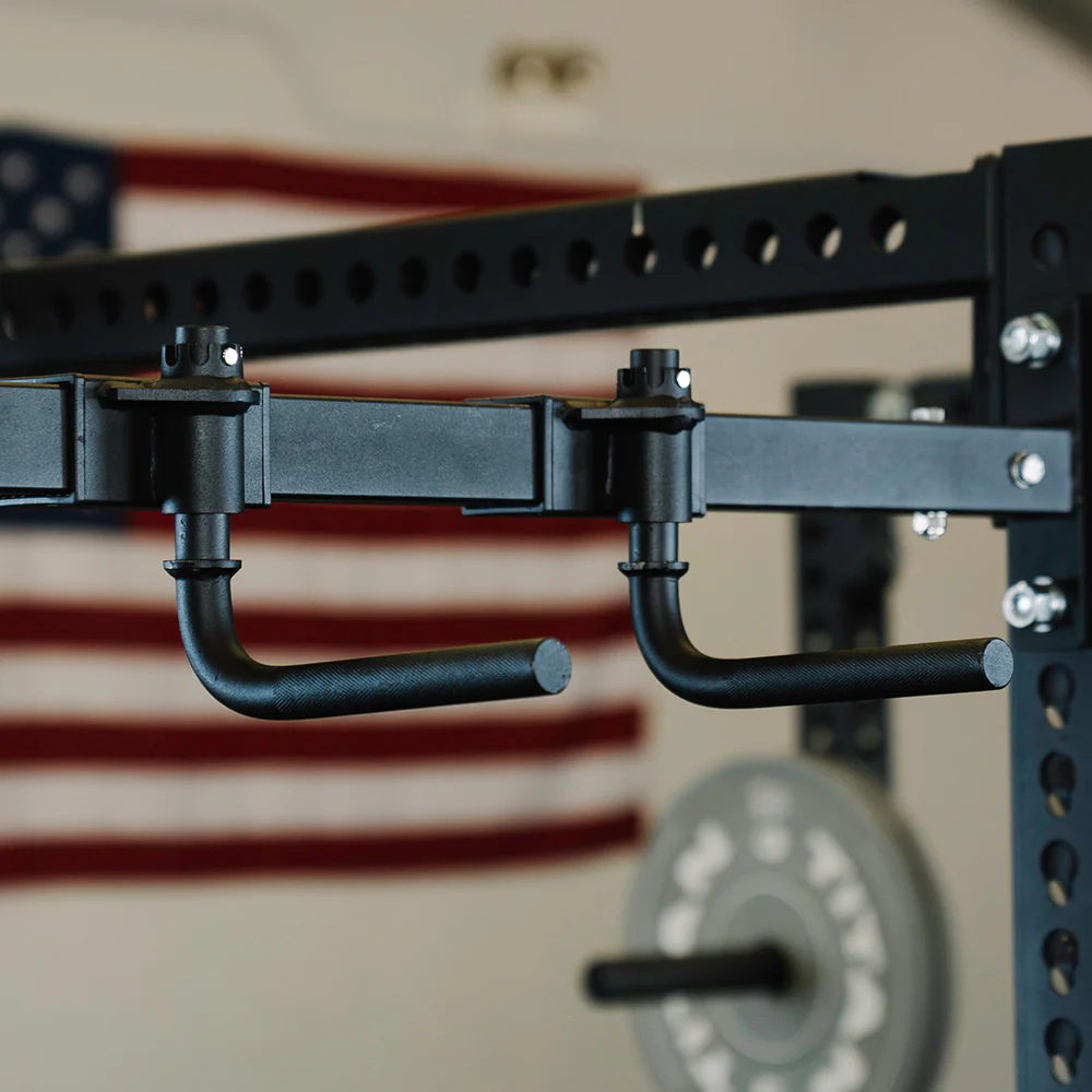 Scratch and Dent, Adjustable Handle Pull Up Bar – Rack Mounted - Image 2