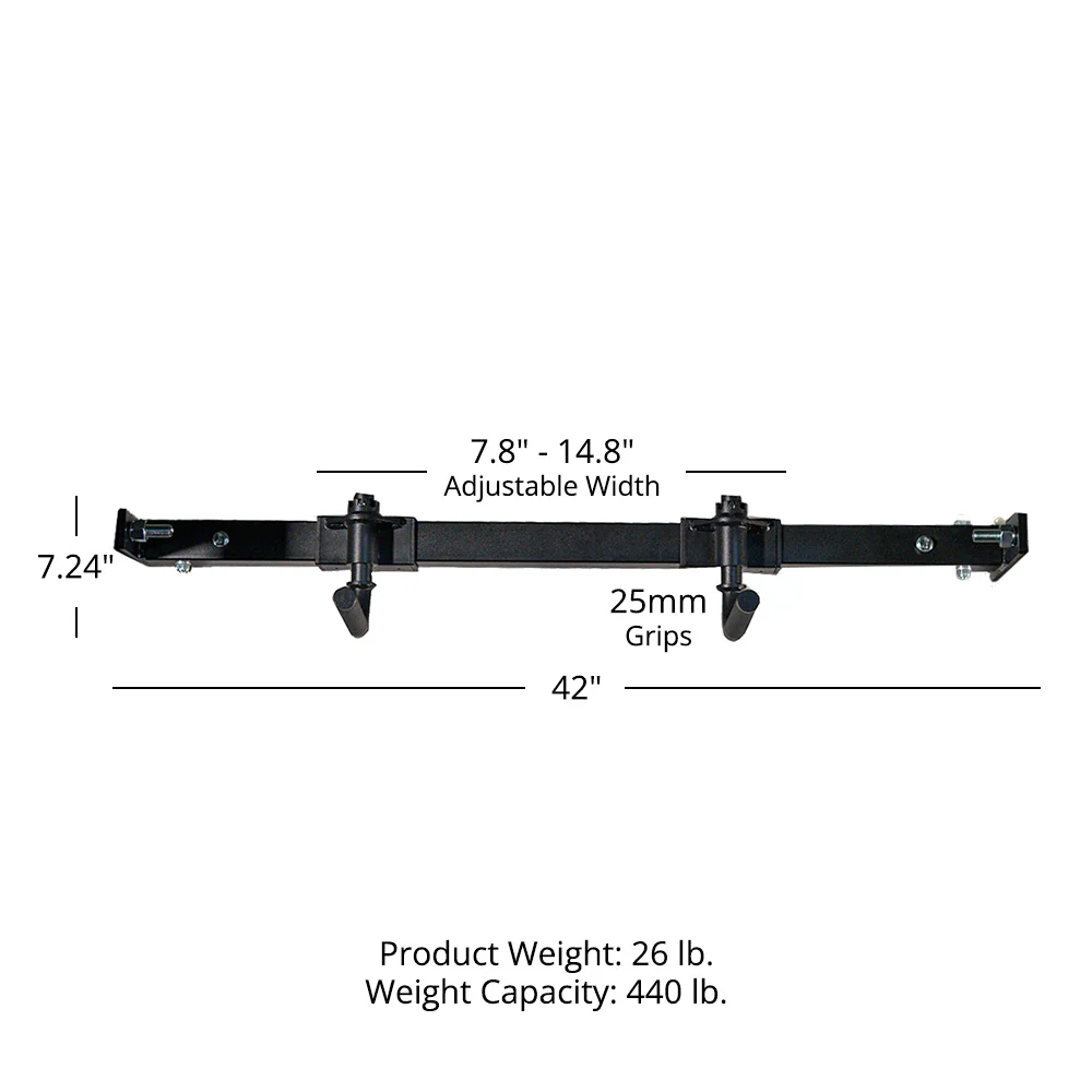 Scratch and Dent, Adjustable Handle Pull Up Bar – Rack Mounted - Image 8
