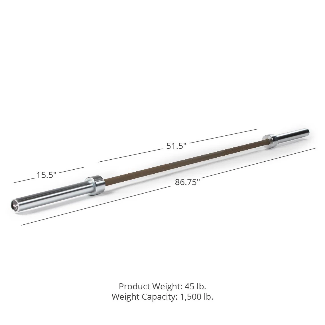 Scratch and Dent - Blues City Olympic Barbell | Made In USA | Bronze Cerakote - FINAL SALE - Image 8
