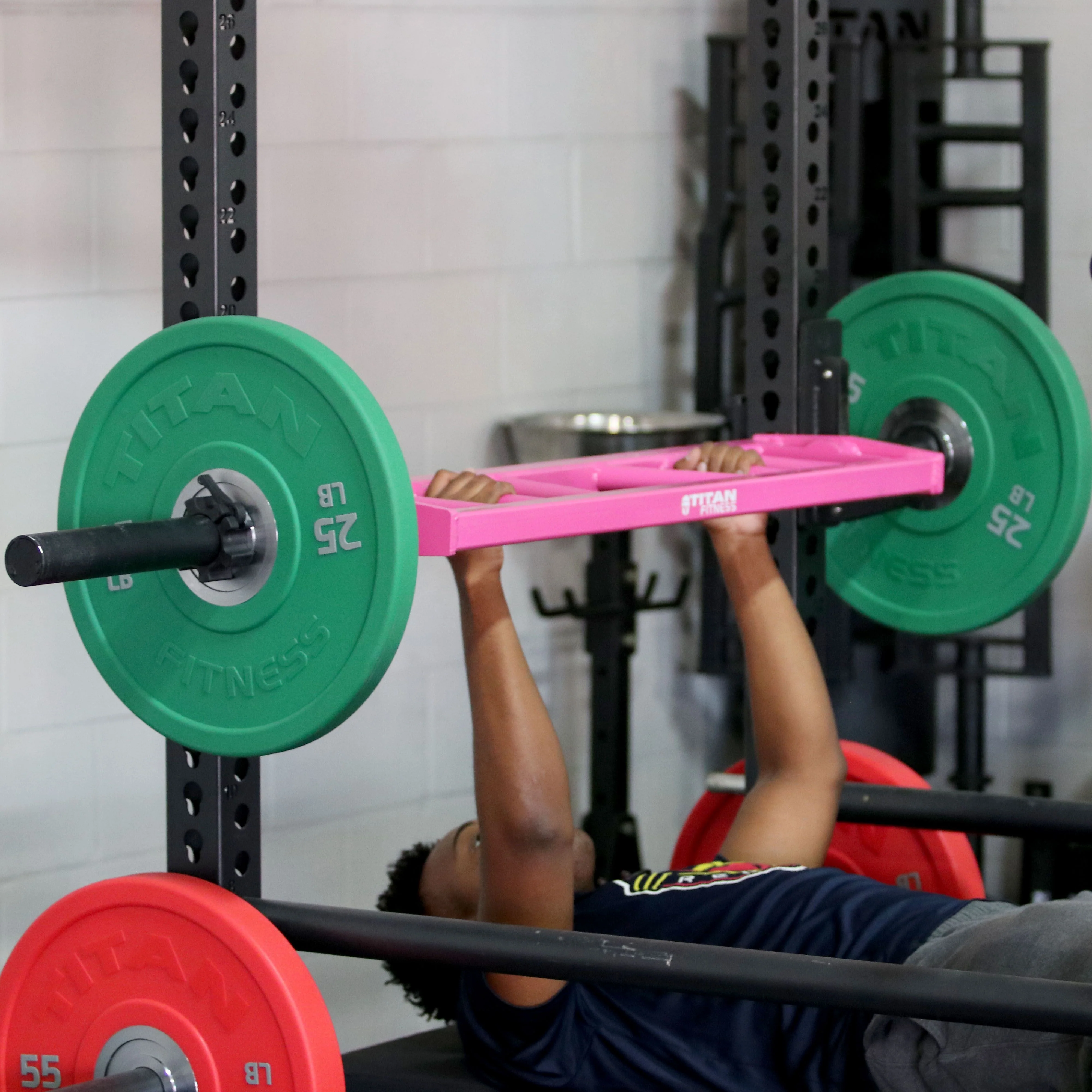 Scratch and Dent - Breast Cancer Awareness | Multi-Grip Barbell | Pink - FINAL SALE - Image 6