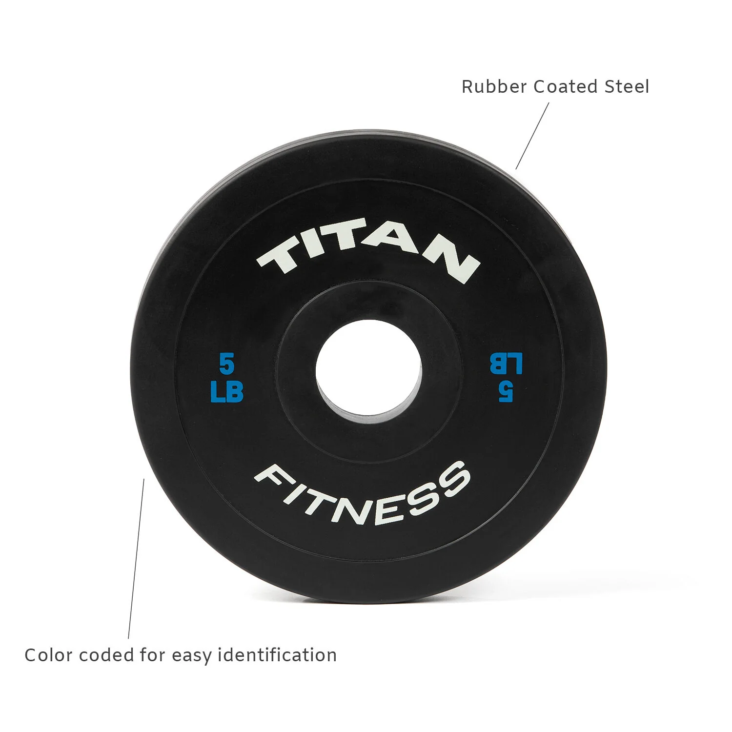 Scratch and Dent, 5 LB Pair Black Change Plates - Image 3