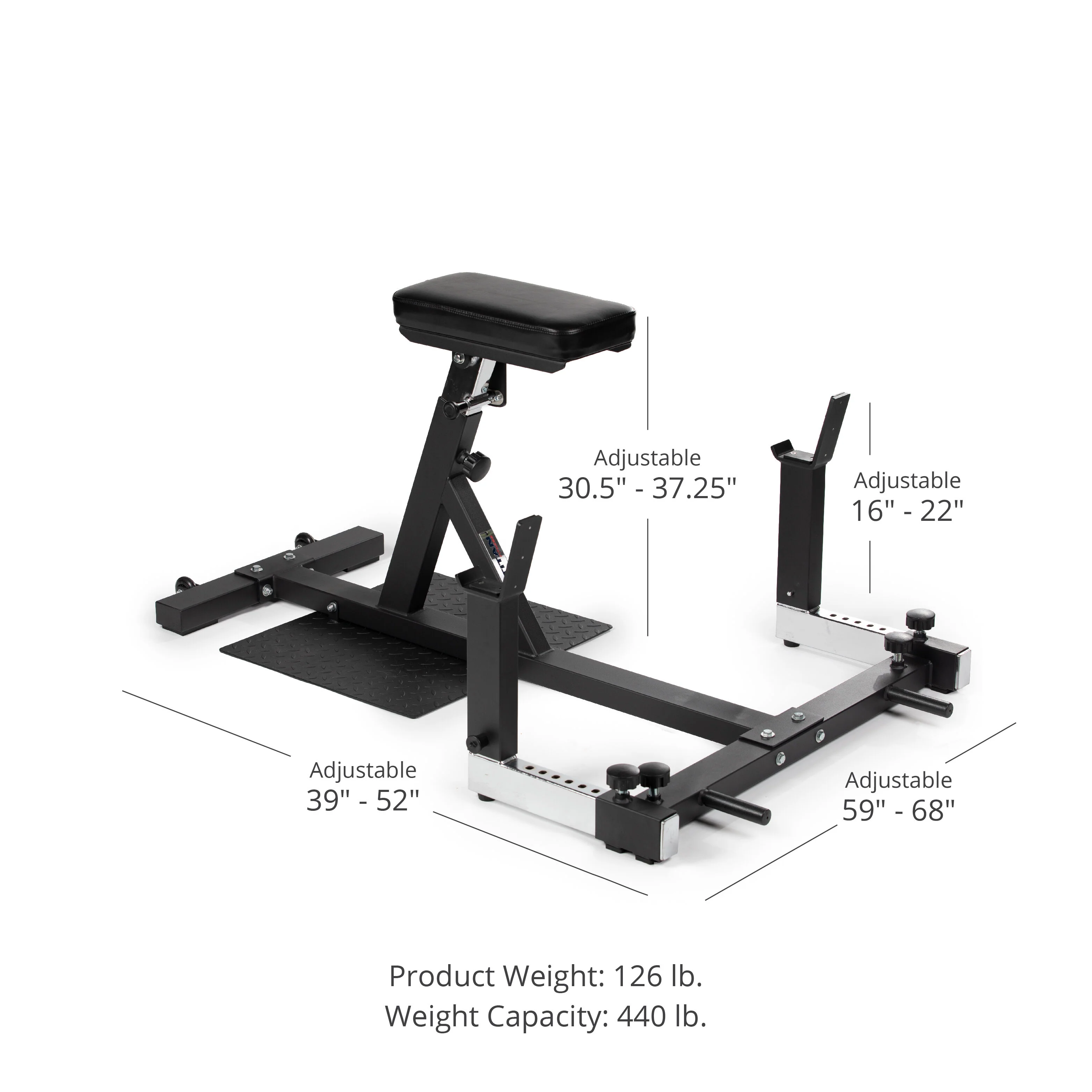 Scratch and Dent - Chest Supported Adjustable Row Bench - FINAL SALE - Image 12
