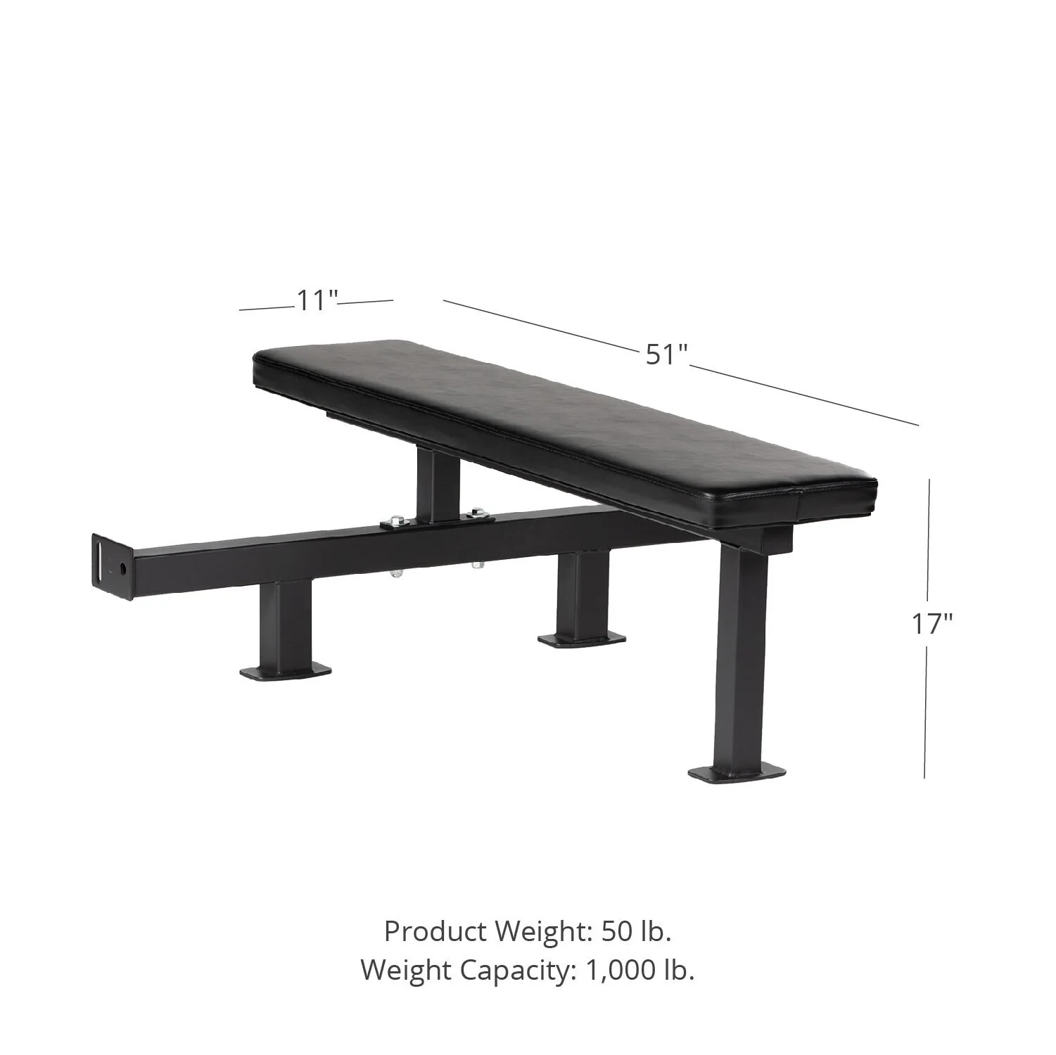 Scratch and Dent - Drop-In Power Rack Bench | Competition Height - FINAL SALE - Image 2