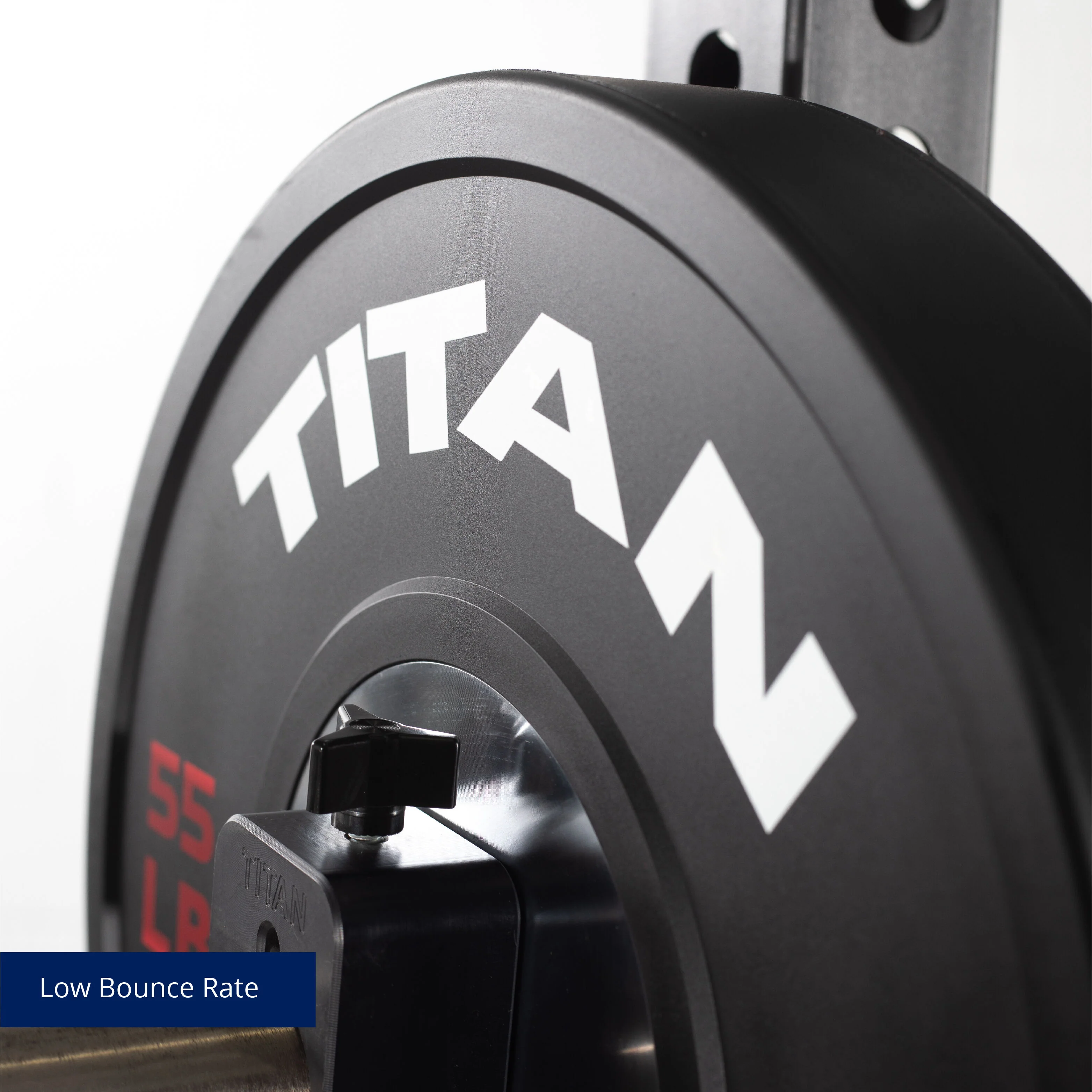 Scratch and Dent, Elite Olympic Bumper Plate | Black | 55 LB Single - Image 6