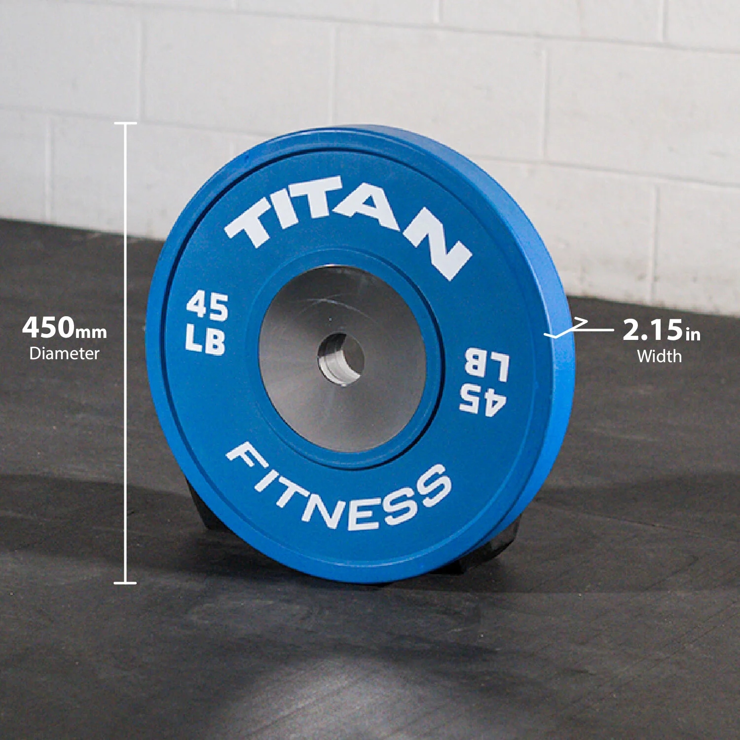 Scratch and Dent - Elite Olympic Bumper Plate | Color | 45 LB Single - FINAL SALE - Image 2