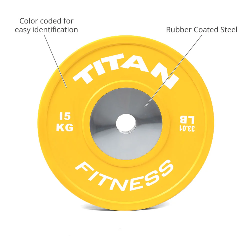 Scratch and Dent, 15 KG Single Elite Color Olympic Bumper Plate - Image 3