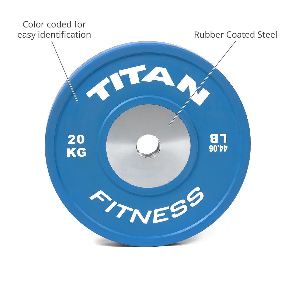 Scratch and Dent - Elite Olympic Bumper Plates | Color | 20 KG Single - FINAL SALE - Image 3