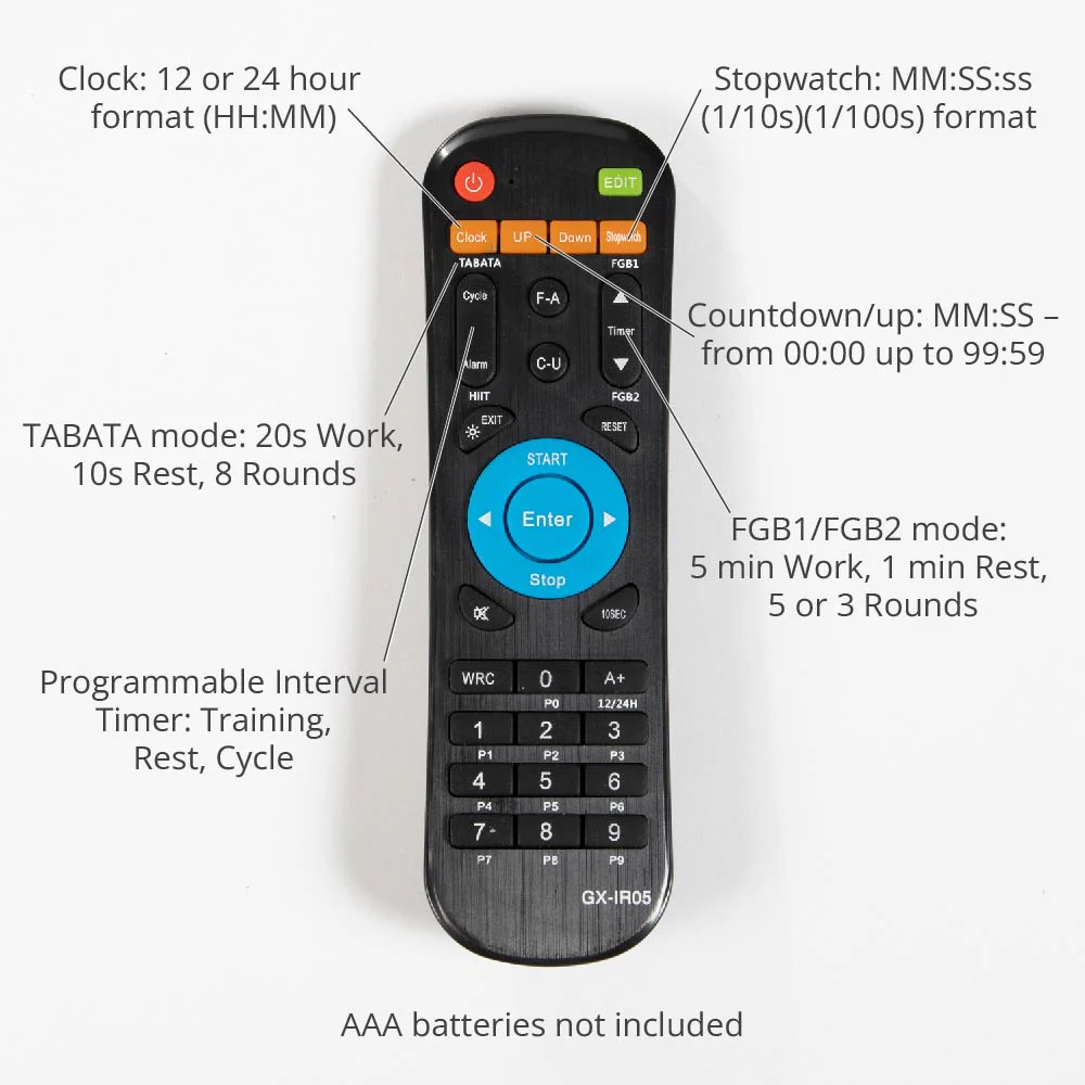 Scratch and Dent, Medium Gym Timer With Remote - Image 4