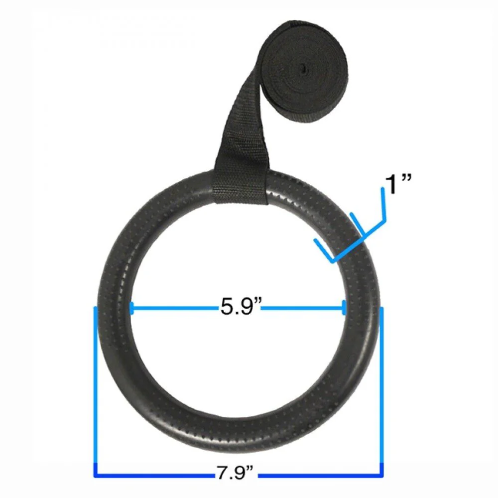 Scratch and Dent - Gymnastic Rings with Straps - FINAL SALE - Image 2