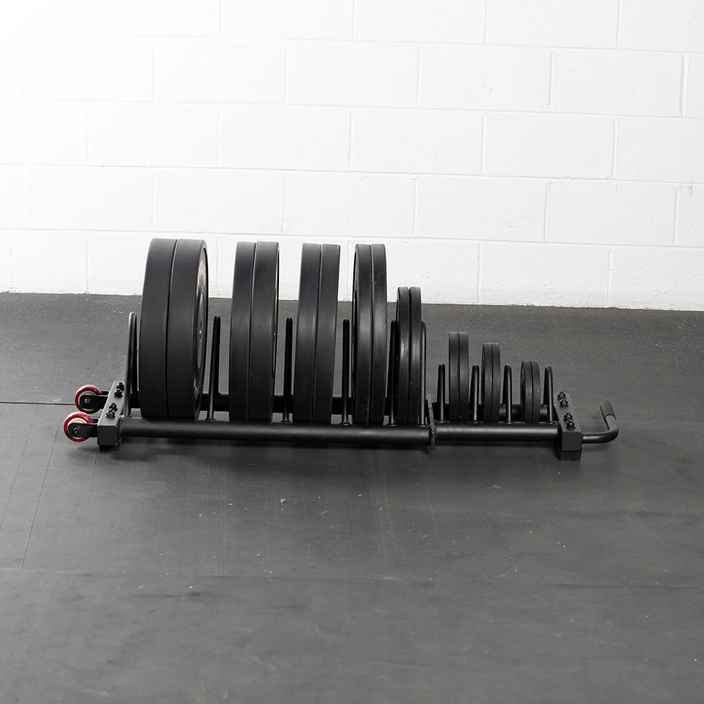 Horizontal Weight Plate Storage With Wheels - Image 3