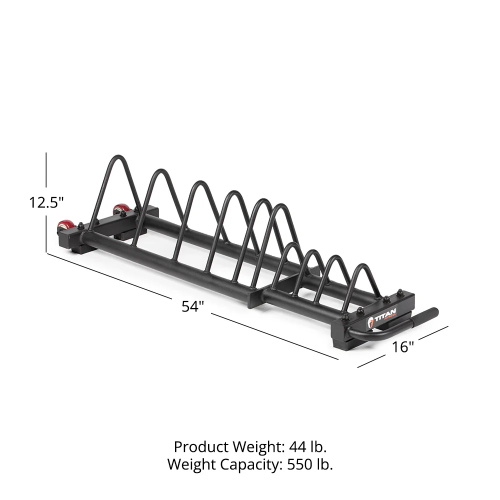 Horizontal Weight Plate Storage With Wheels - Image 8