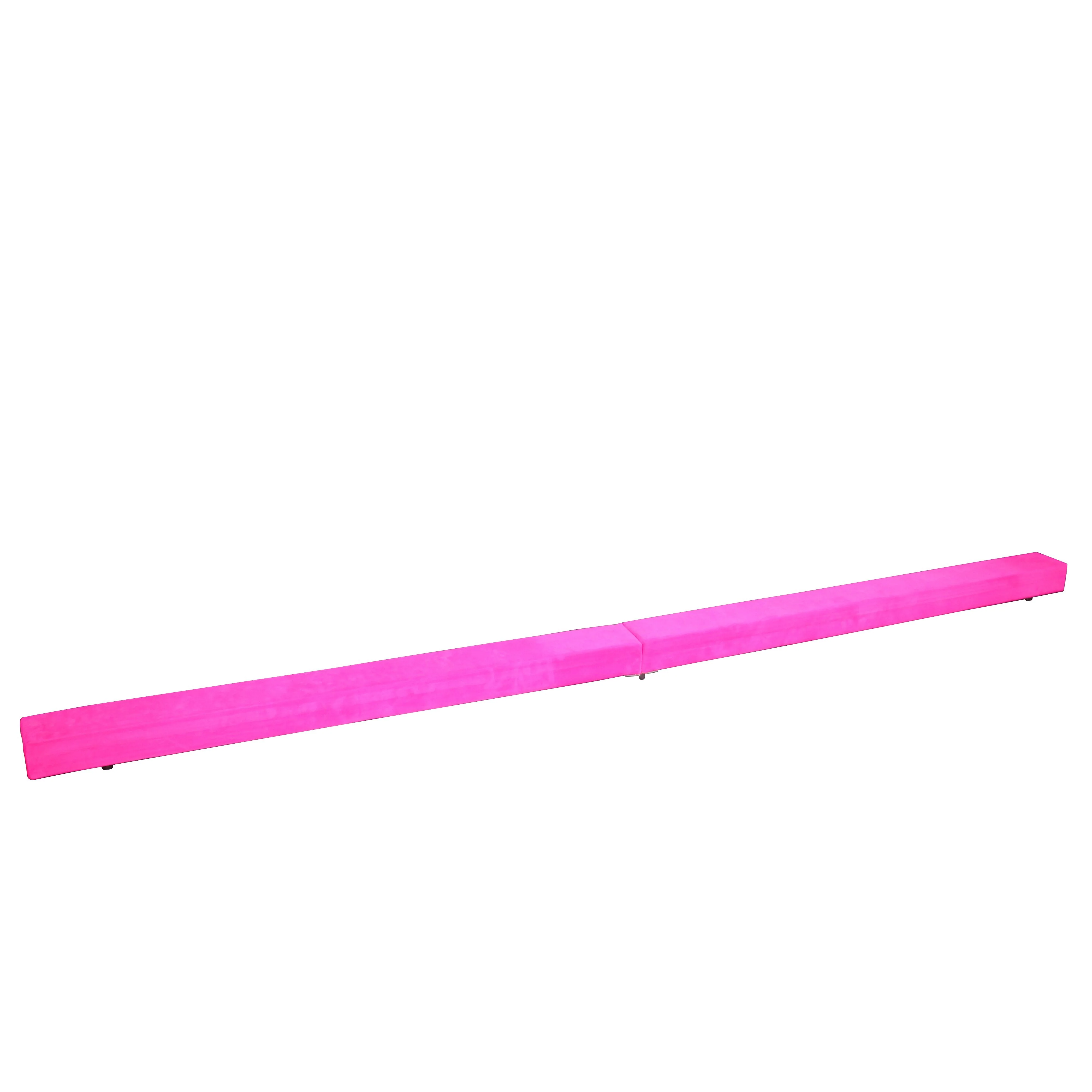 Scratch and Dent - Jr. Gymnastics Balance Beam | 8' Folding | Pink - FINAL SALE