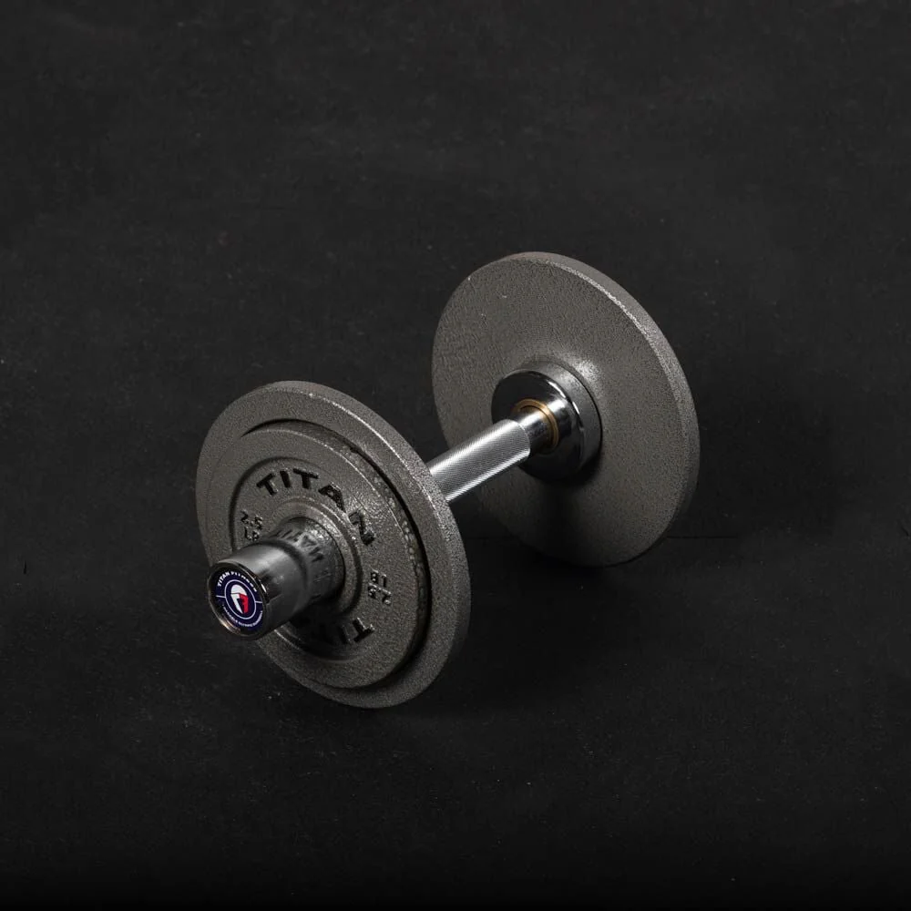 Scratch and Dent, Loadable 15" Olympic Dumbbell Handles - Pair - Image 3