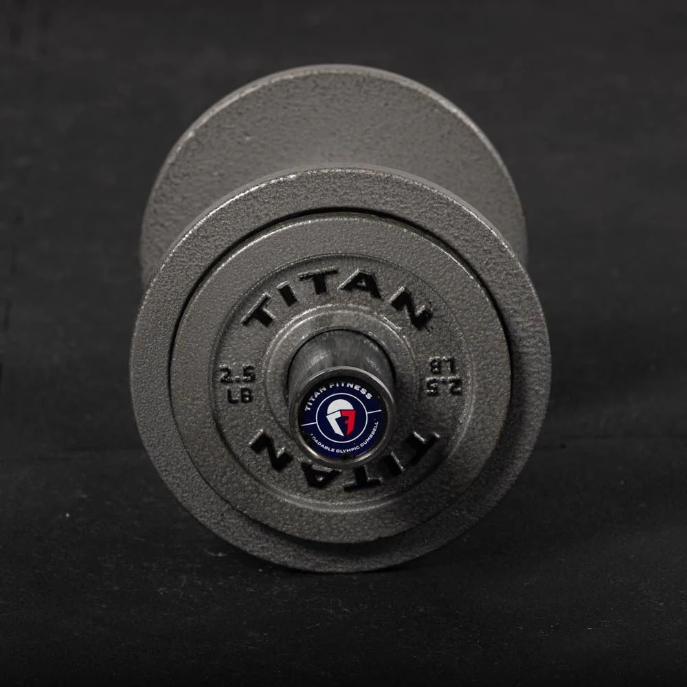Scratch and Dent, Loadable 15" Olympic Dumbbell Handles - Pair - Image 4