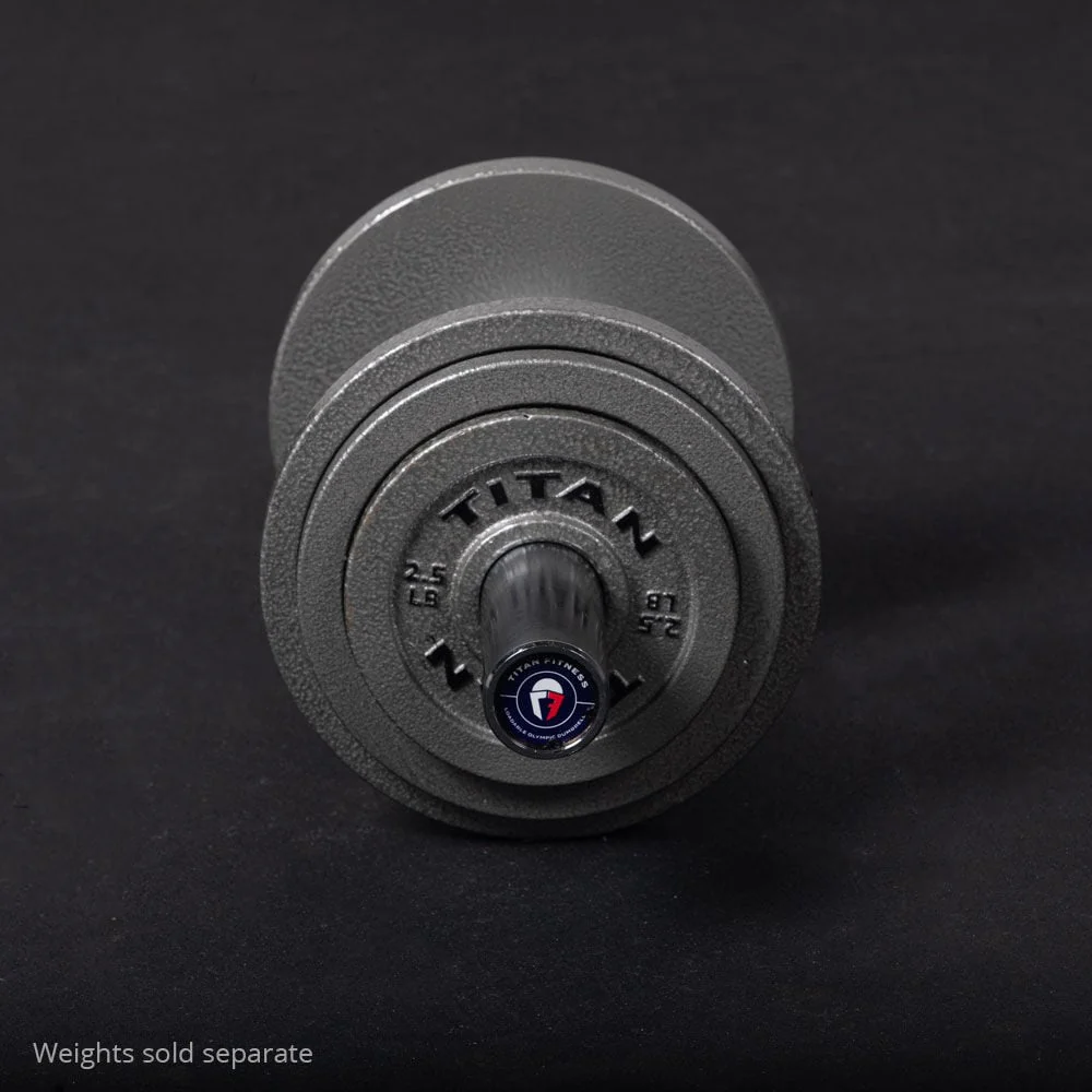 Scratch and Dent, Loadable 20" Olympic Dumbbell Handles - Pair - Image 4