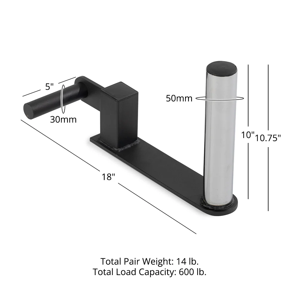 Mini Farmer's Walk Handles with Olympic Weight Posts - Image 10