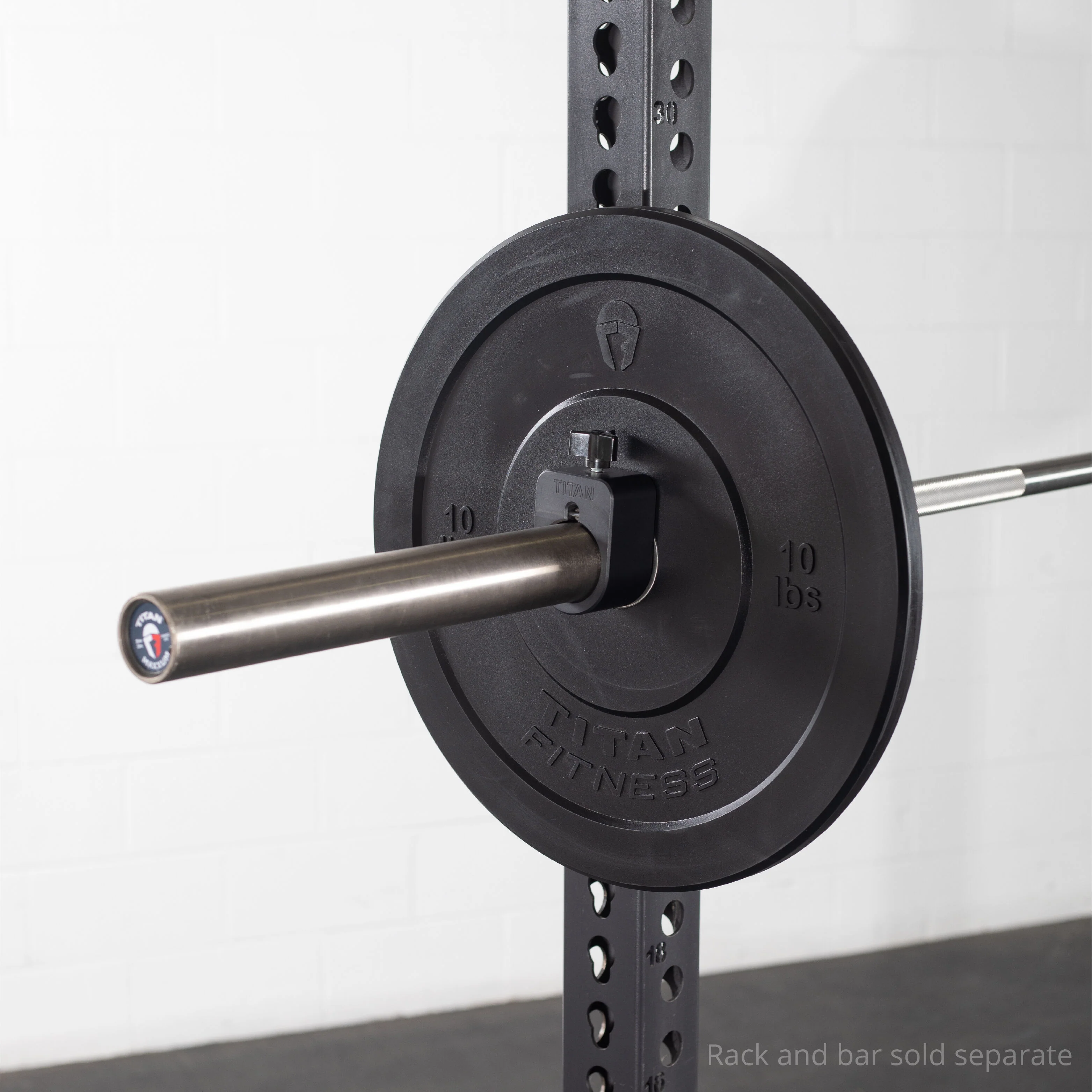 Scratch and Dent - Olympic Rubber Bumper Plates | Black | 10 LB Pair - FINAL SALE - Image 5