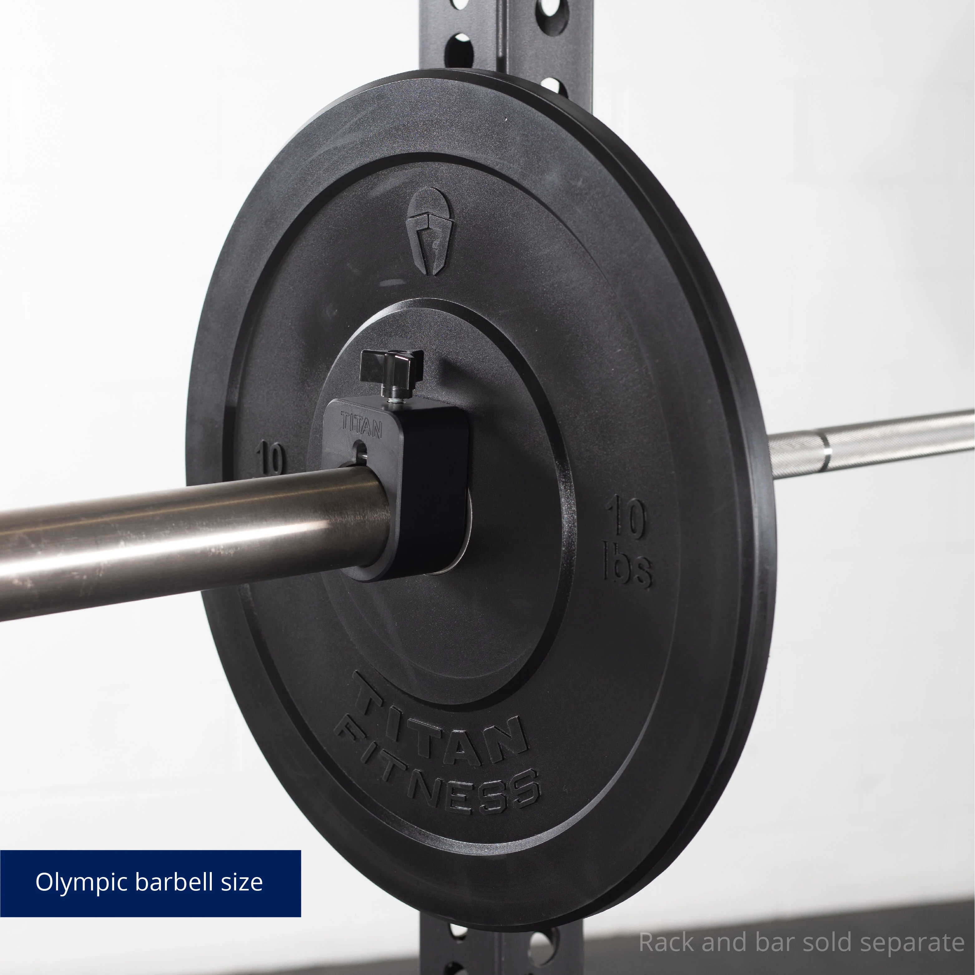Scratch and Dent - Olympic Rubber Bumper Plates | Black | 10 LB Pair - FINAL SALE - Image 6