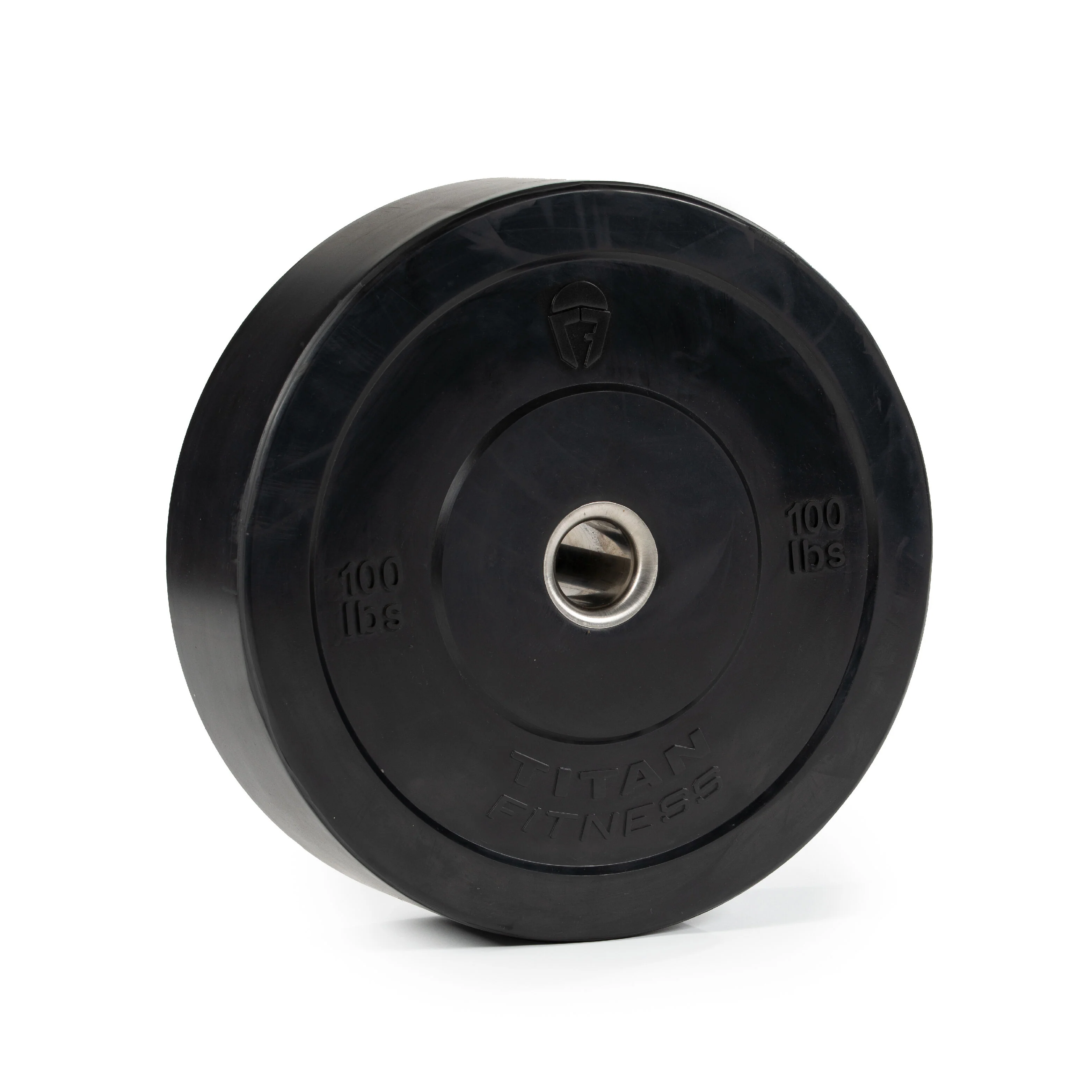 Scratch and Dent - Olympic Rubber Bumper Plates | Black | 100 LB Single - FINAL SALE