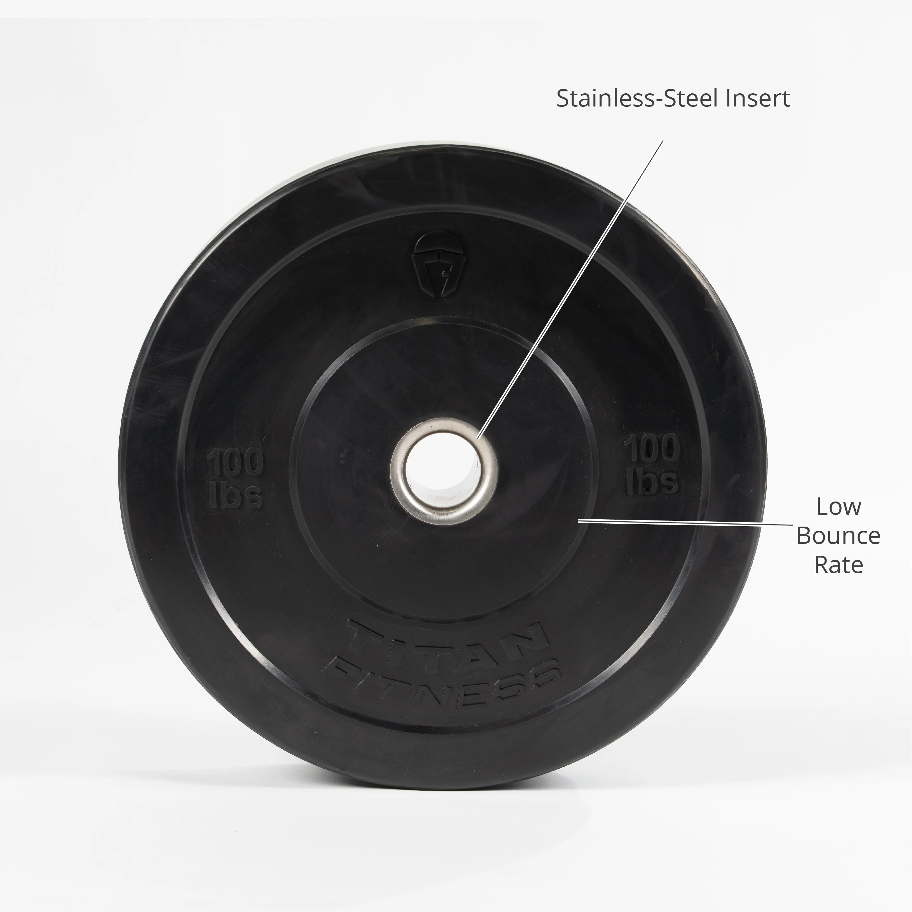 Scratch and Dent - Olympic Rubber Bumper Plates | Black | 100 LB Single - FINAL SALE - Image 10