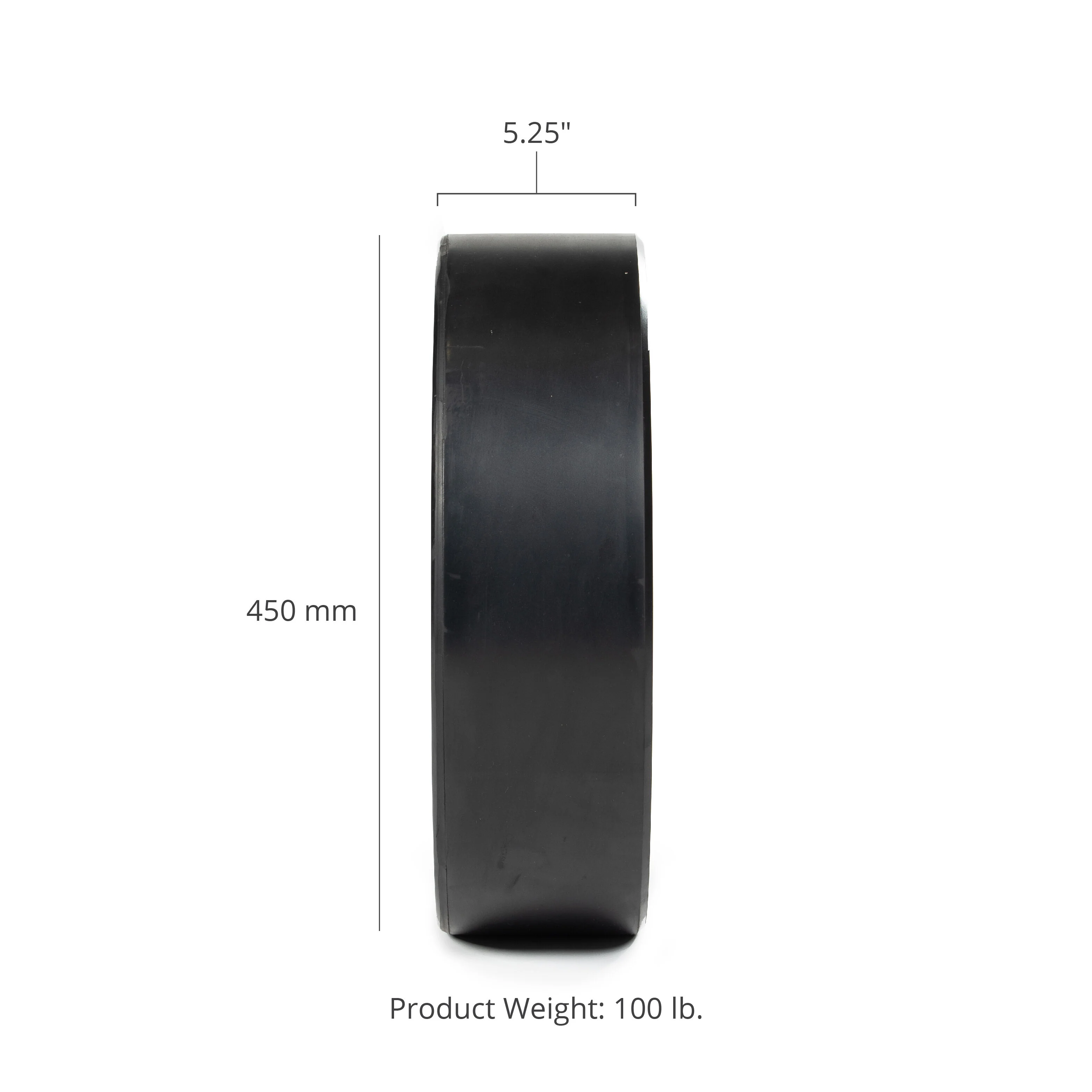 Scratch and Dent - Olympic Rubber Bumper Plates | Black | 100 LB Single - FINAL SALE - Image 2