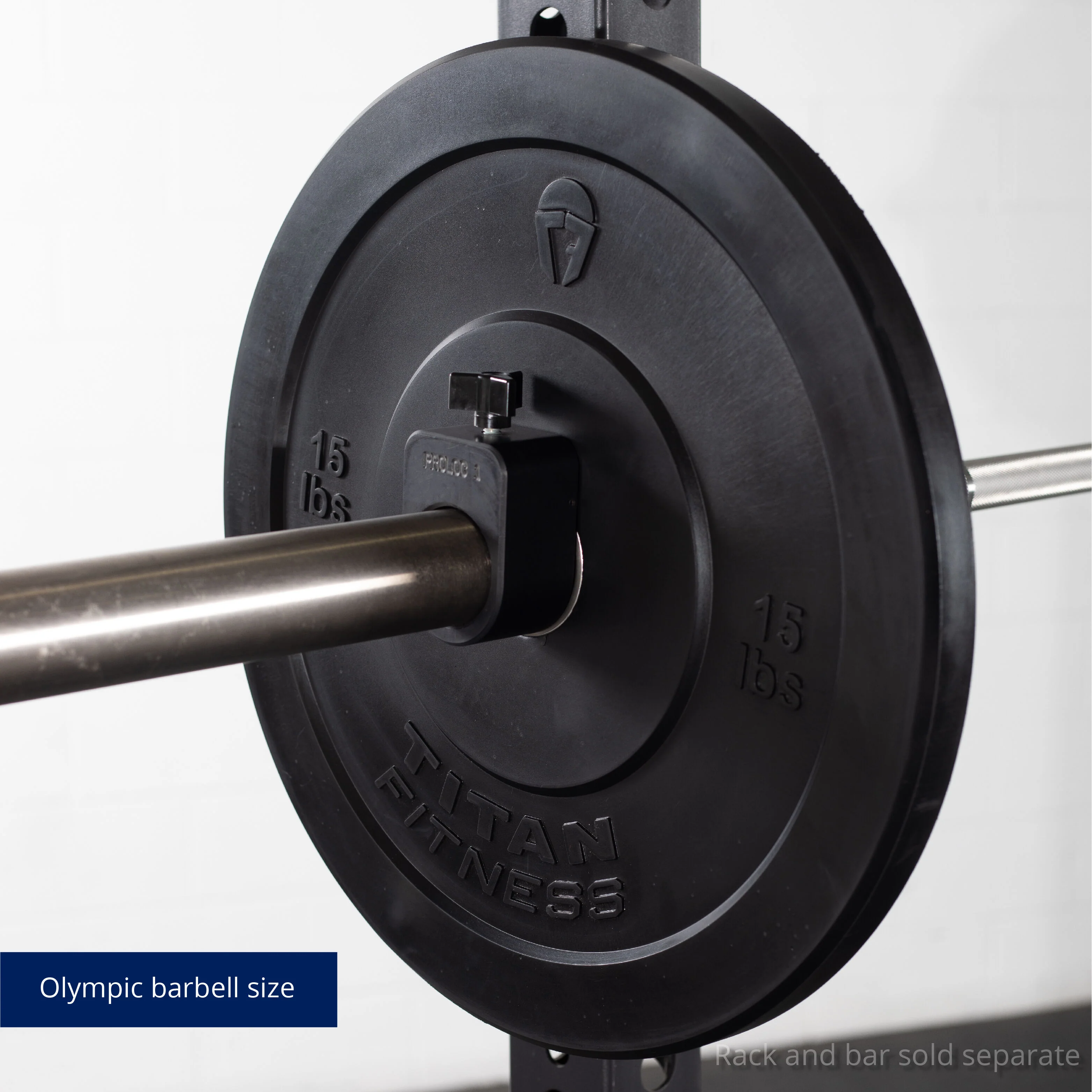 Scratch and Dent - Olympic Rubber Bumper Plates | Black | 15 LB Pair - FINAL SALE - Image 5
