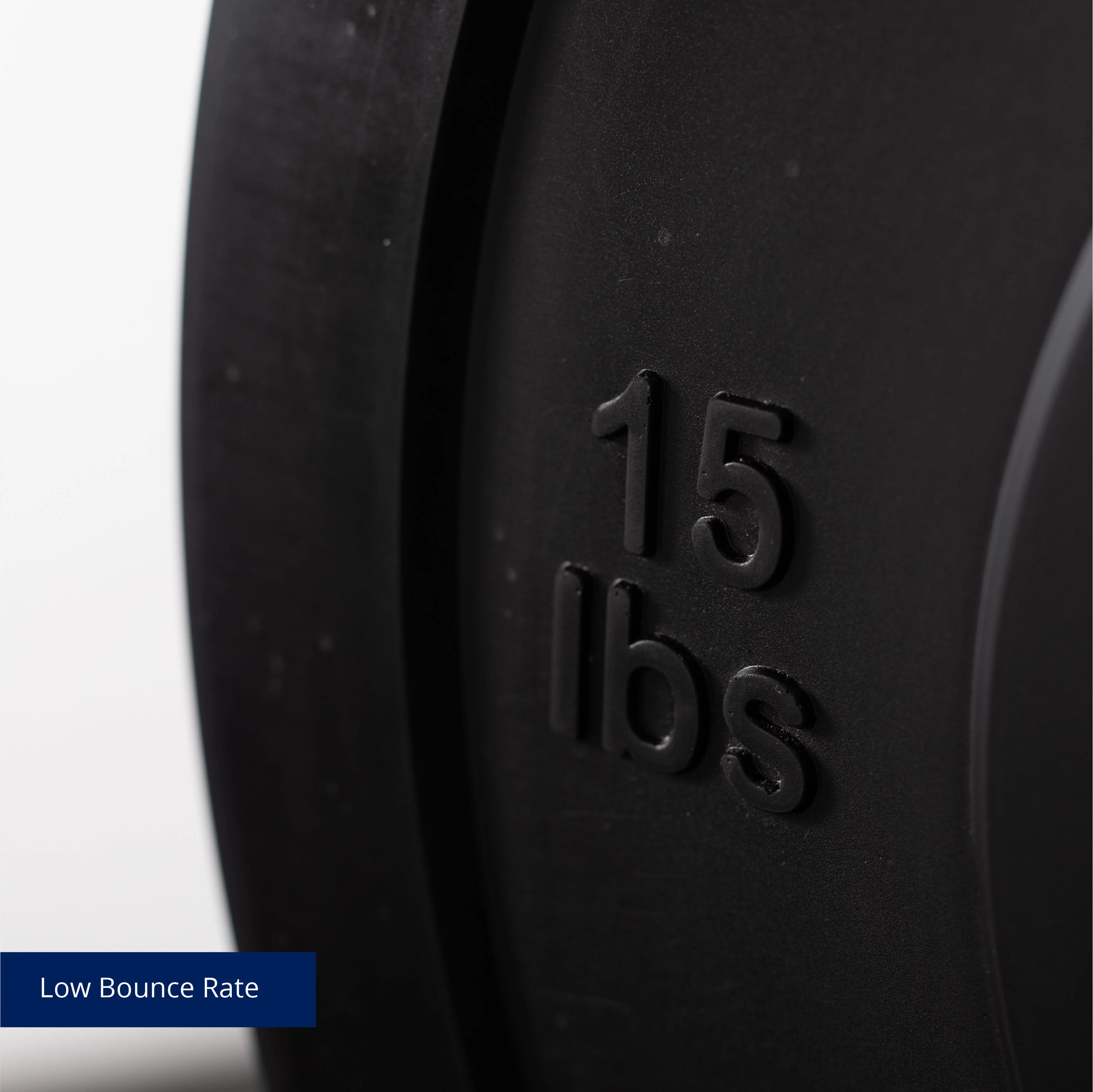 Scratch and Dent - Olympic Rubber Bumper Plates | Black | 15 LB Pair - FINAL SALE - Image 7