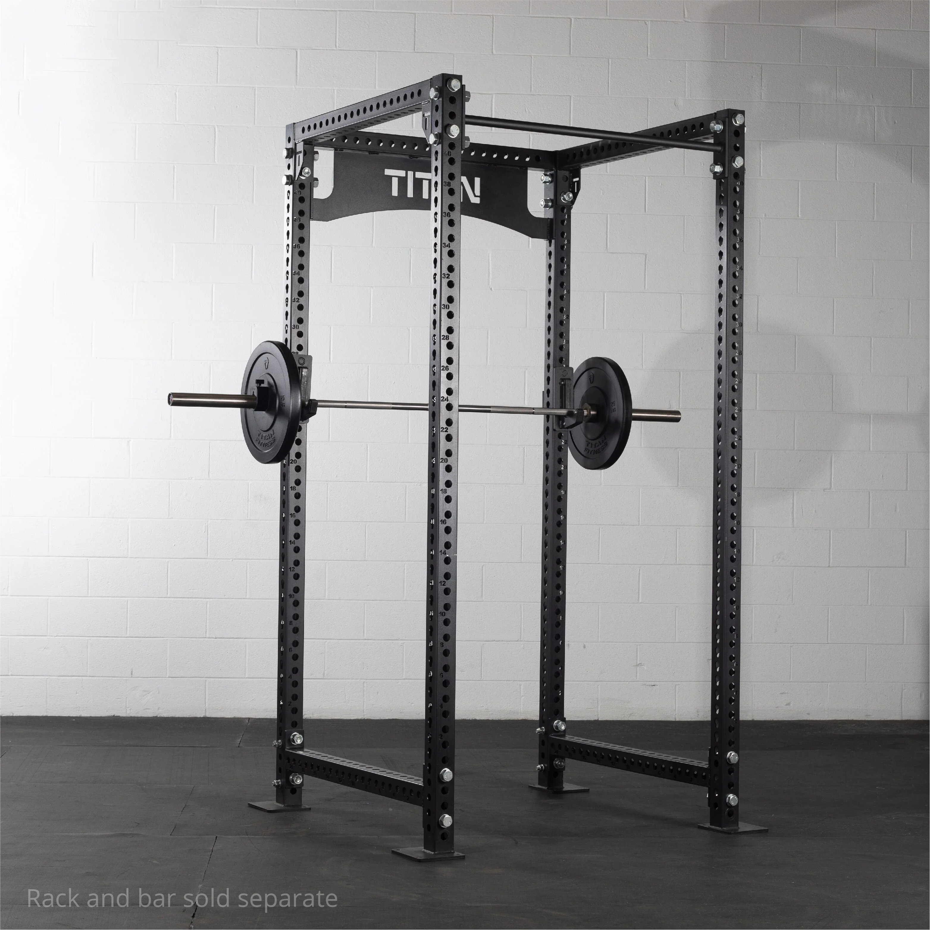 Scratch and Dent - Olympic Rubber Bumper Plates | Black | 25 LB Pair - FINAL SALE - Image 4