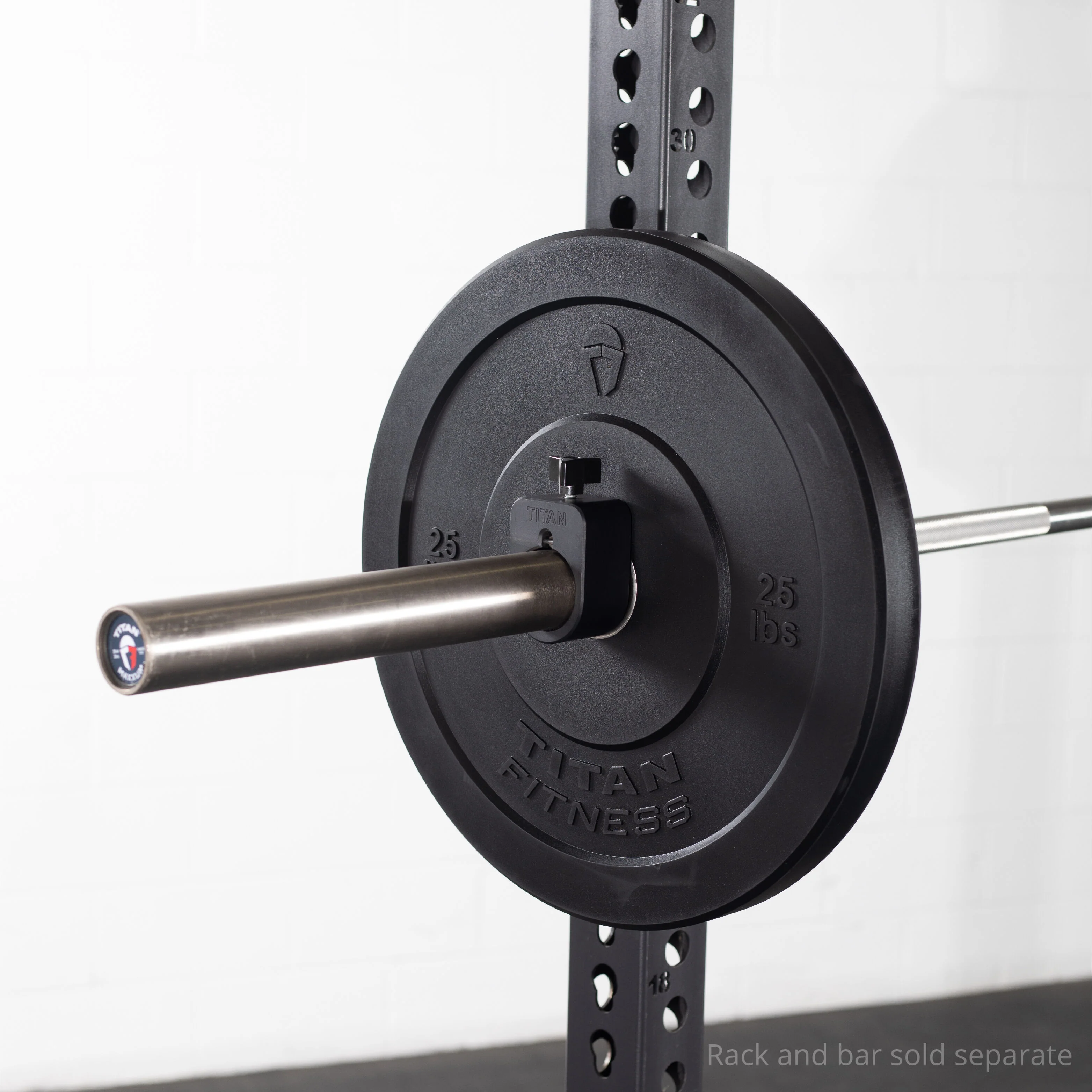 Scratch and Dent - Olympic Rubber Bumper Plates | Black | 25 LB Pair - FINAL SALE - Image 5